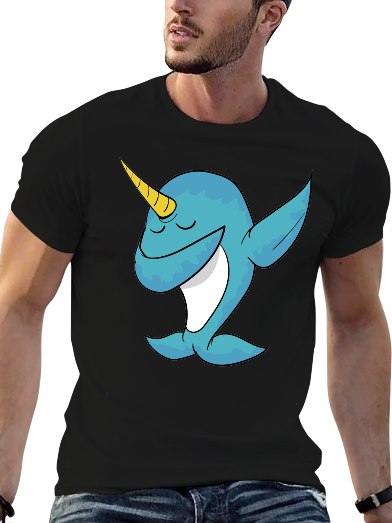 Dabbing Narwhal Graphic Tee -  Fun and Playful
