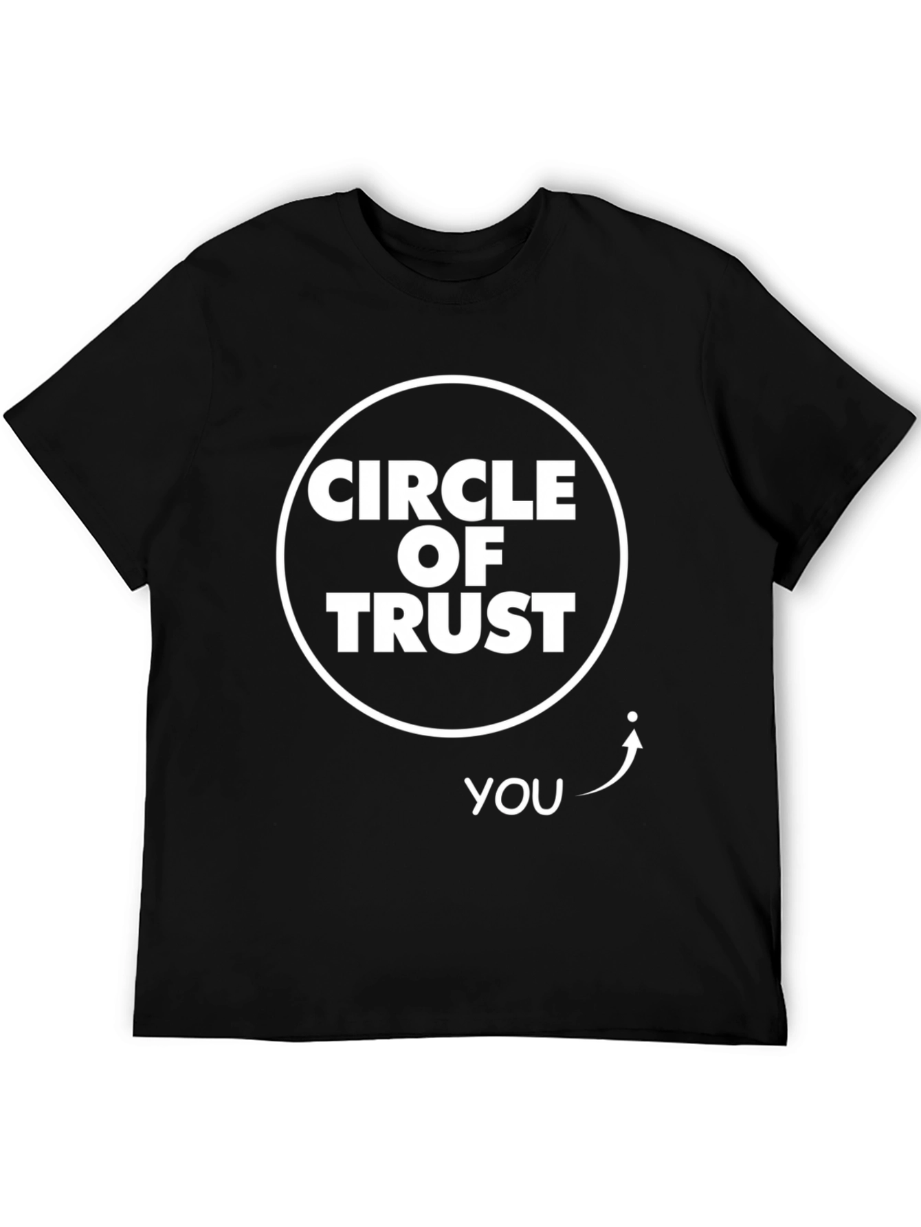 Circle of Trust Funny Graphic Tee - Black
