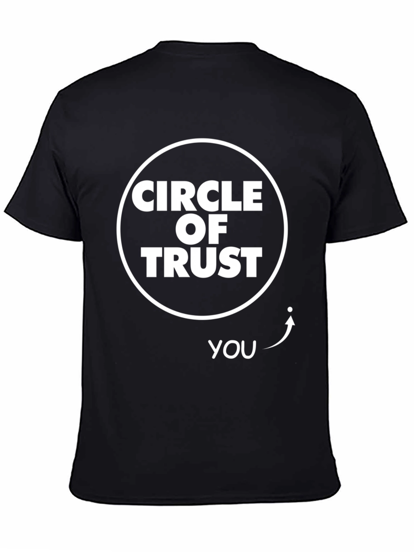 Circle of Trust Funny Graphic Tee - Black