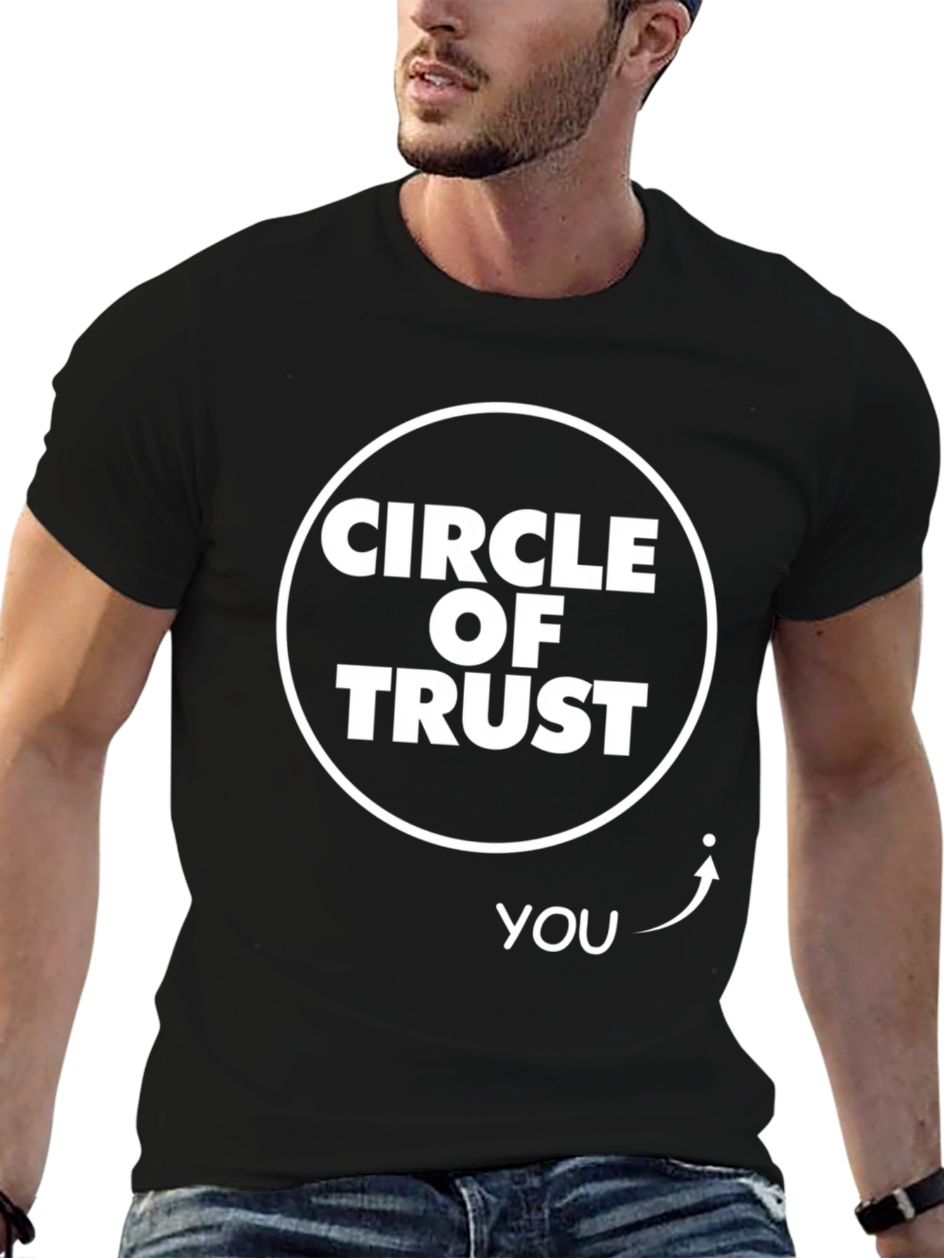 Circle of Trust Funny Graphic Tee - Black