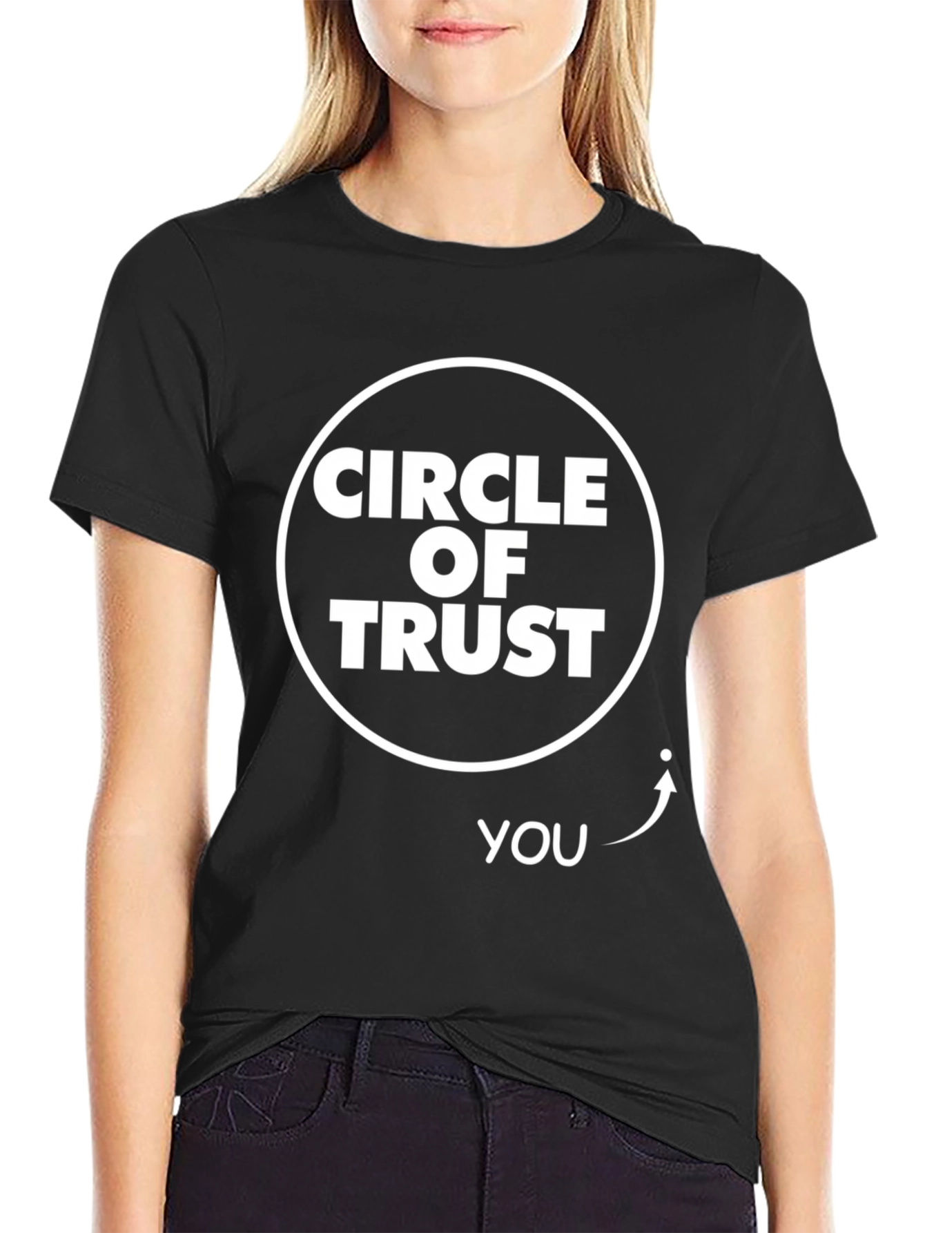 Circle of Trust Funny Graphic Tee - Black