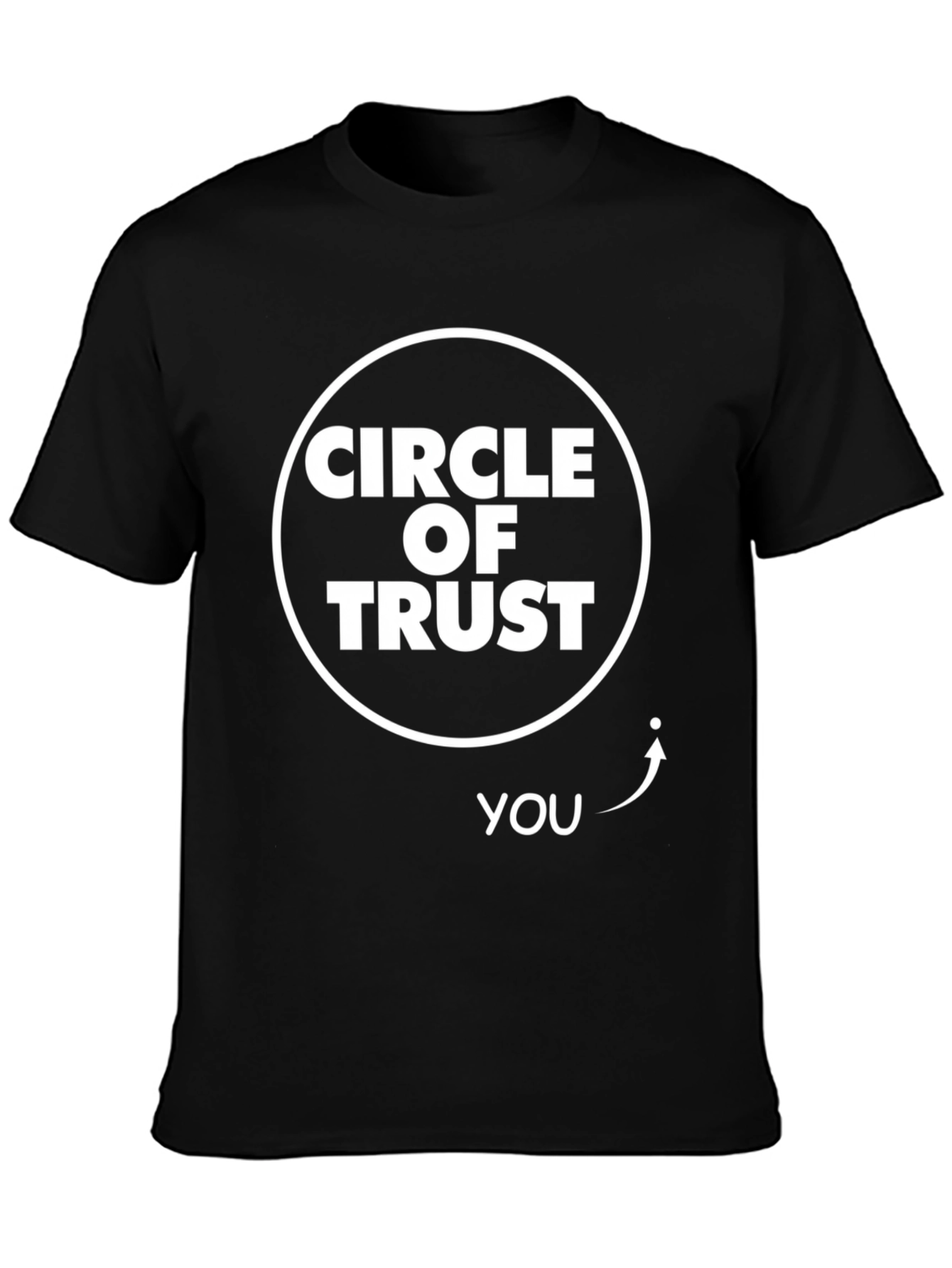 Circle of Trust Funny Graphic Tee - Black