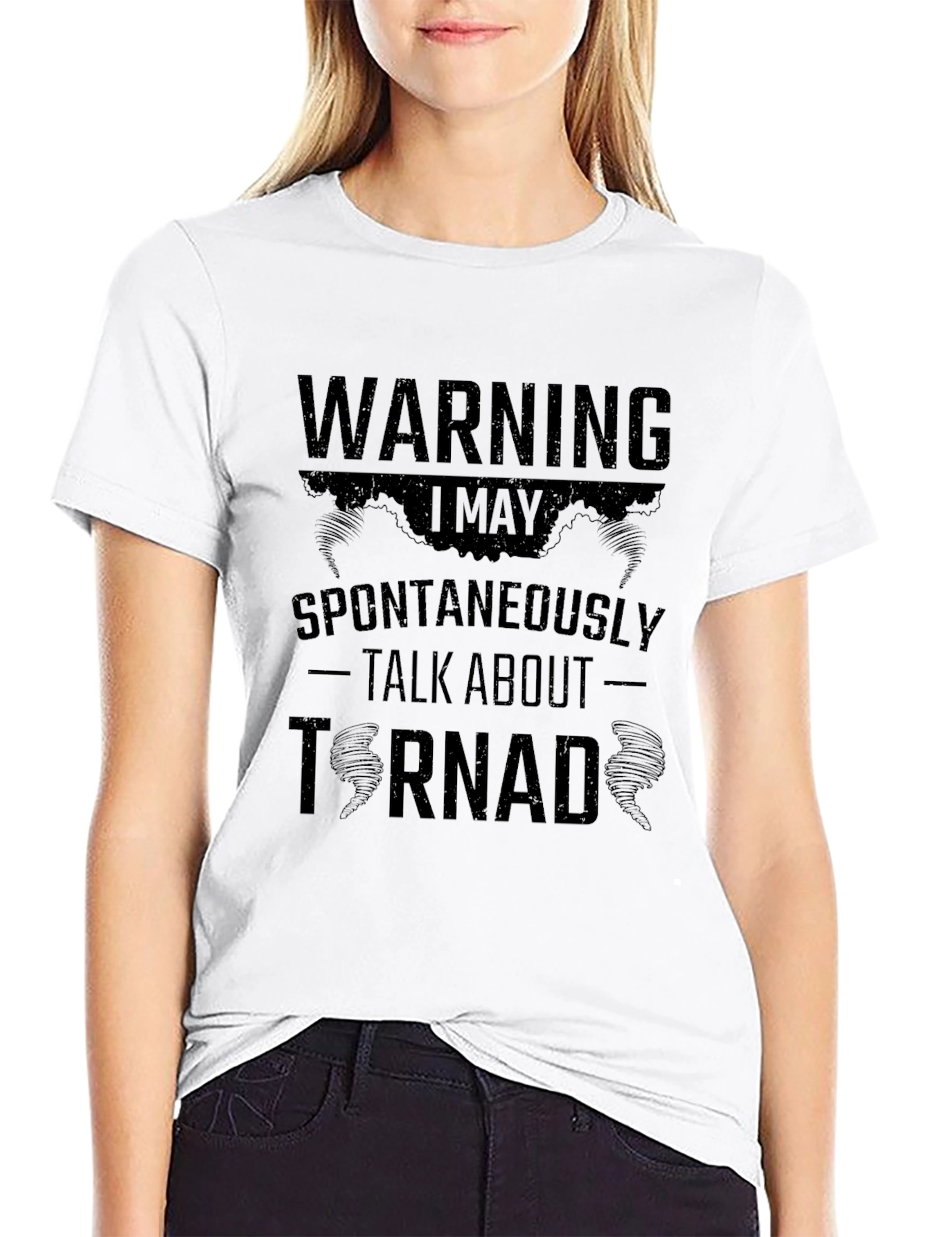 Warning Tornado T-Shirt | Funny Weather Enthusiast Tee