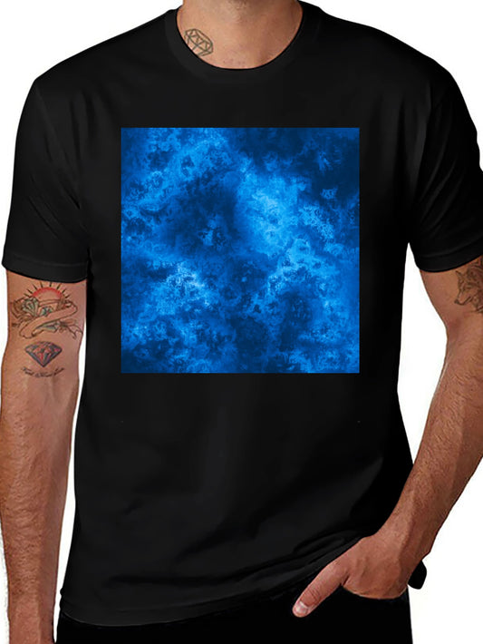 Abstract Blue Pattern T-Shirt