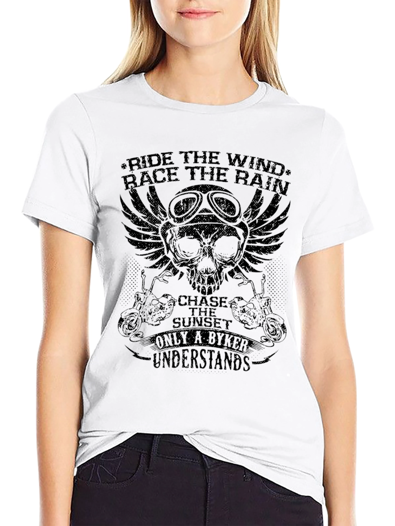 Ride the Wind Biker Graphic Tee