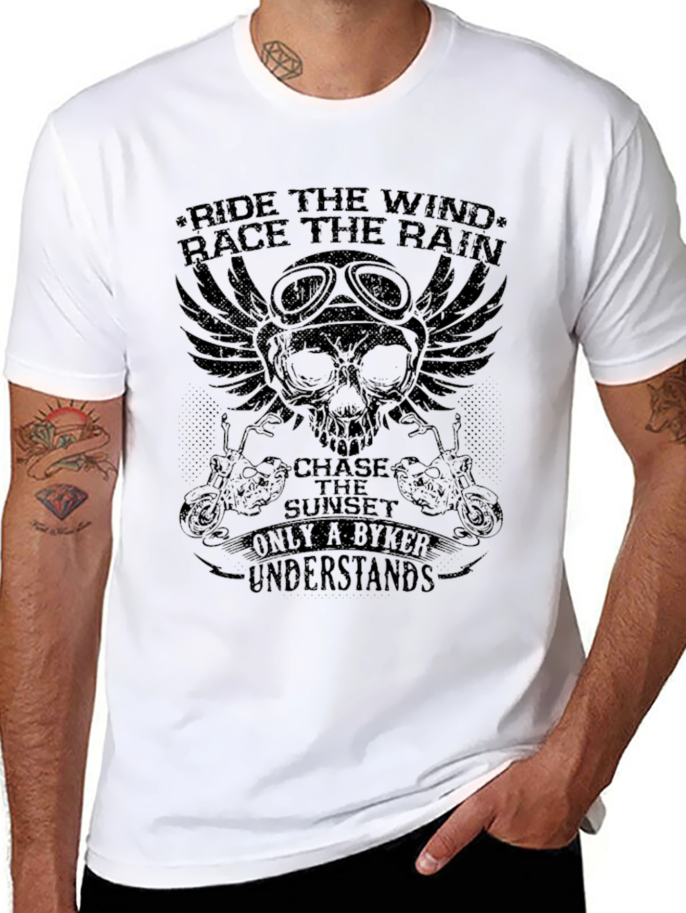 Ride the Wind Biker Graphic Tee