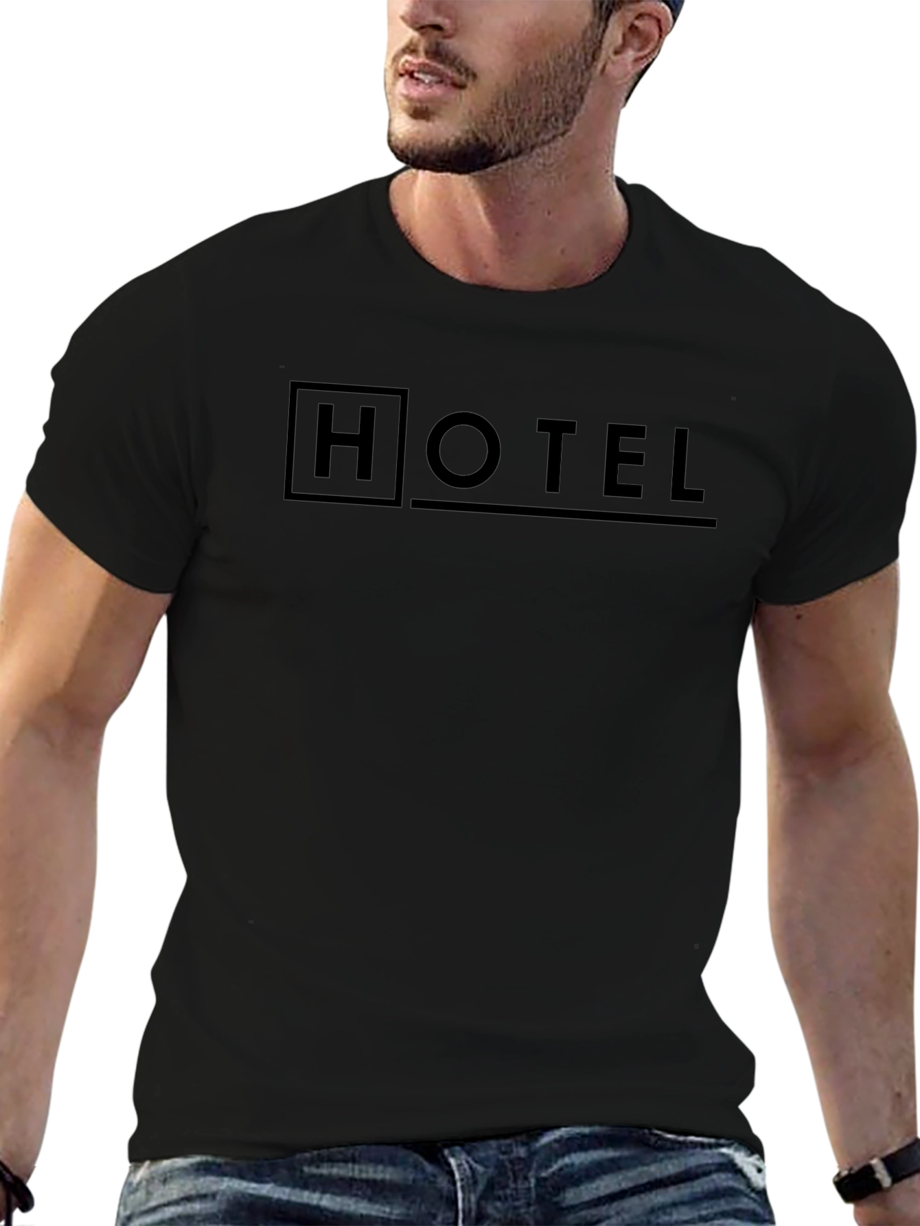 Hotel Graphic T-Shirt - Minimalist Style
