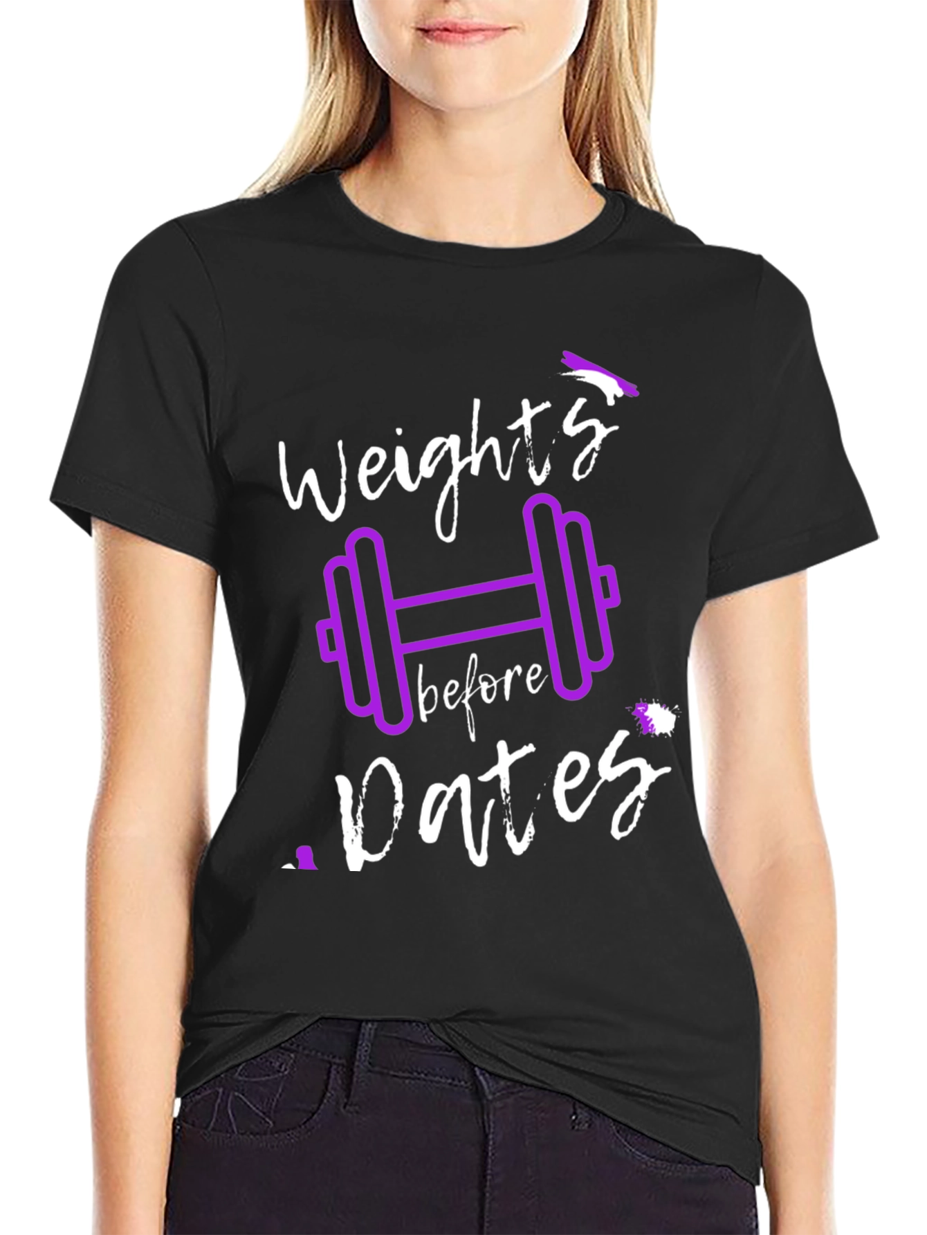 Weights Before Dates T-Shirt - Gym Lover Tee