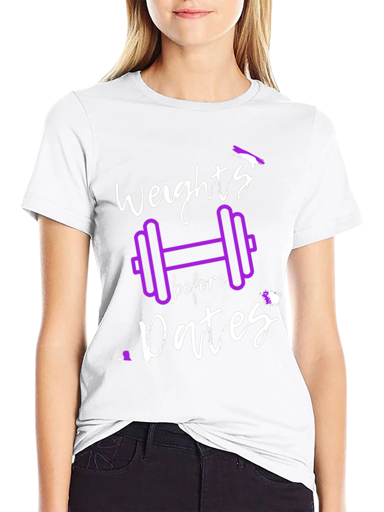 Weights Before Dates T-Shirt - Gym Lover Tee
