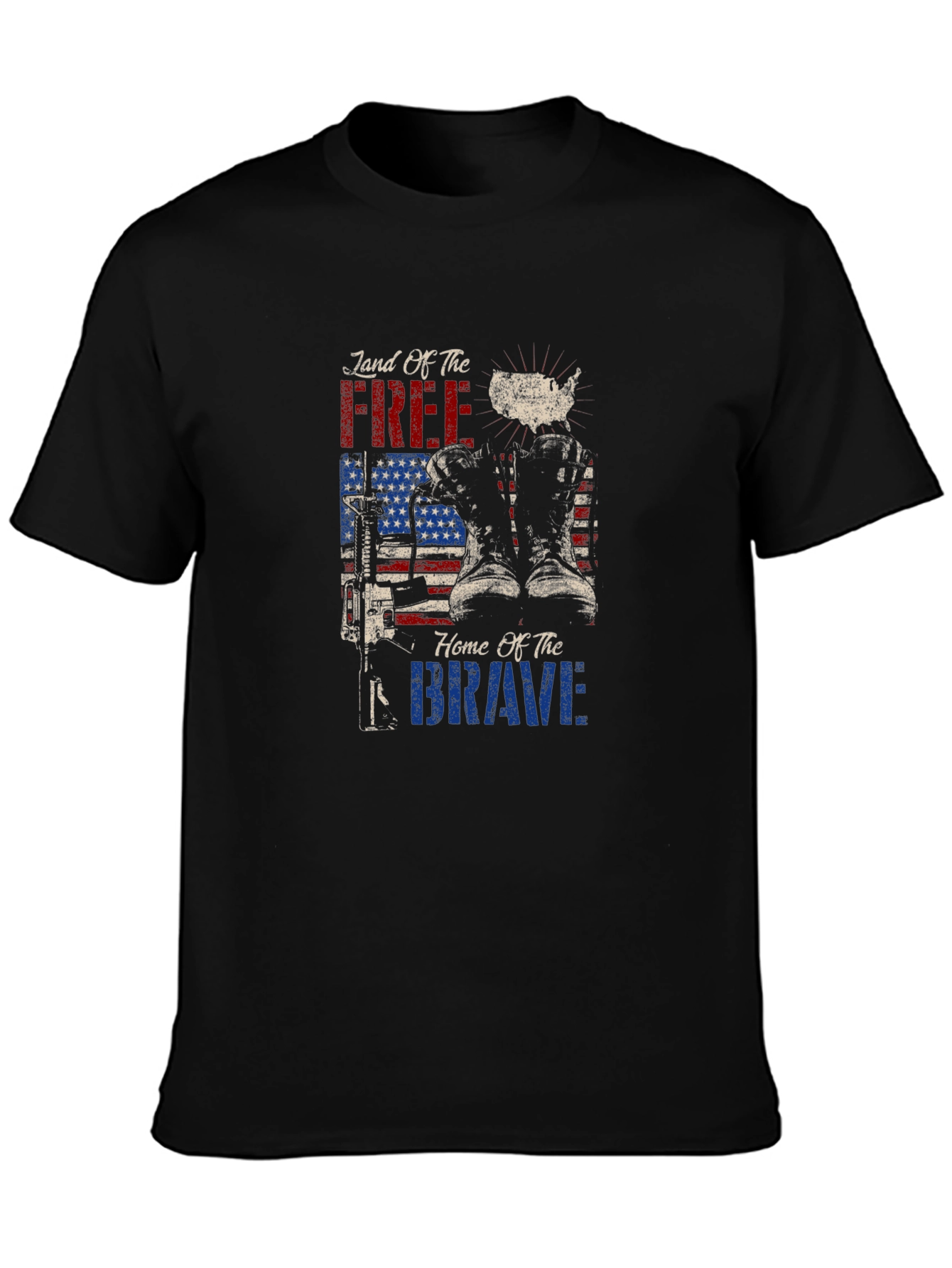 Land of Free Home of Brave Graphic Tee