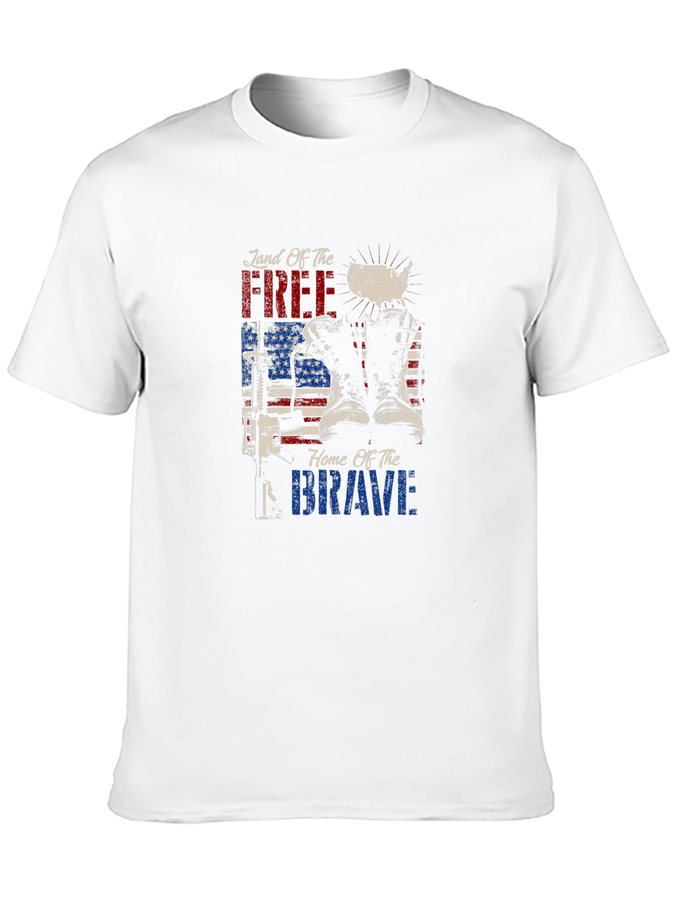 Land of Free Home of Brave Graphic Tee