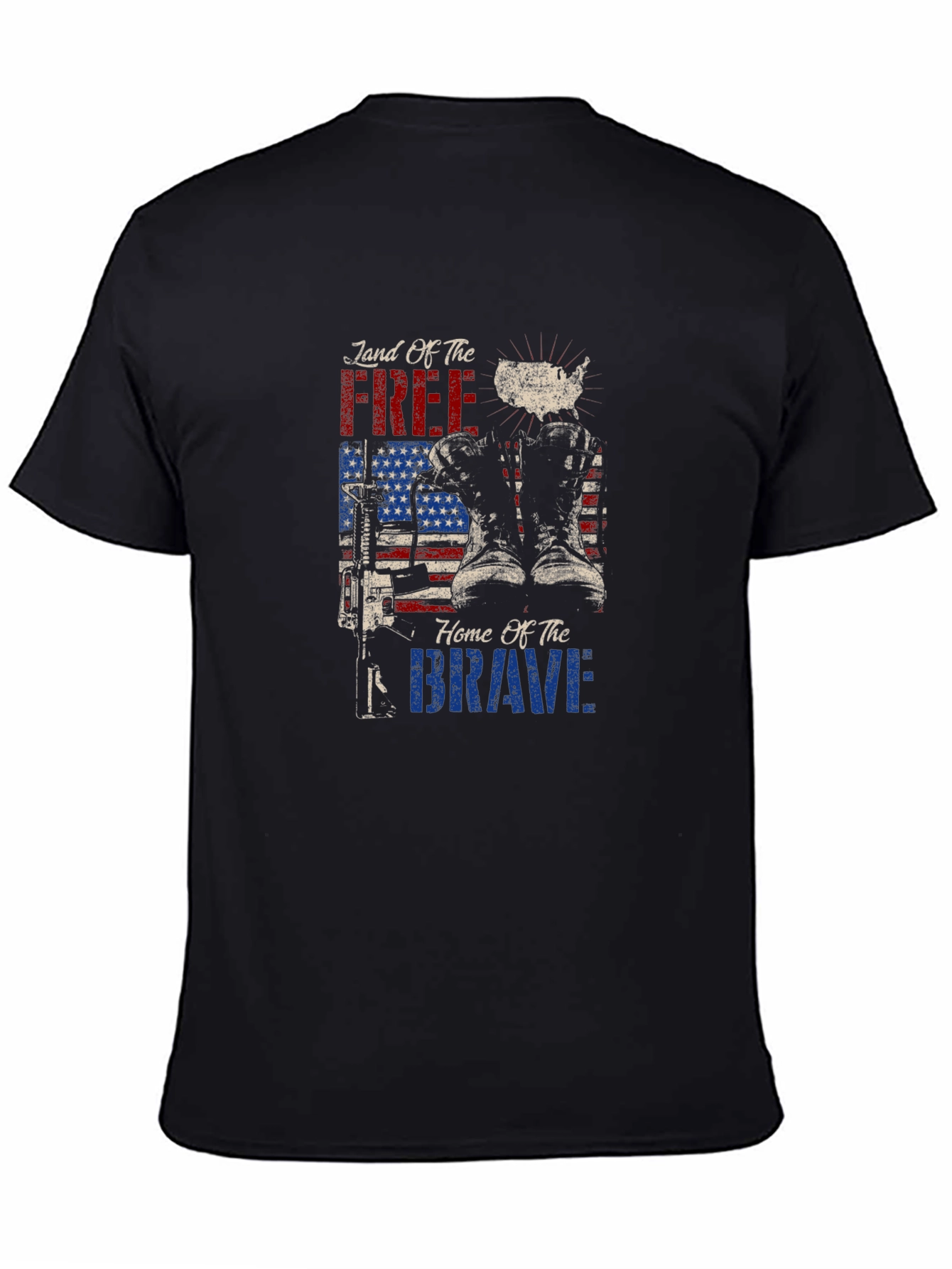 Land of Free Home of Brave Graphic Tee