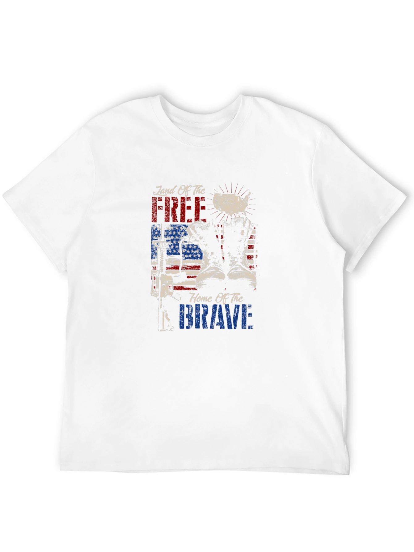 Land of Free Home of Brave Graphic Tee