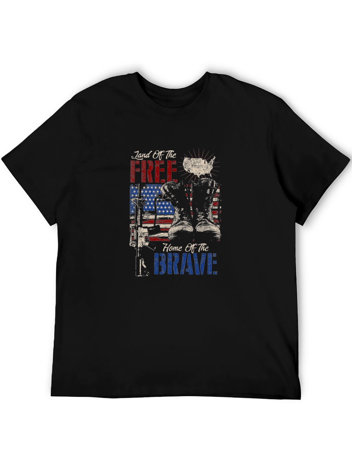 Land of Free Home of Brave Graphic Tee