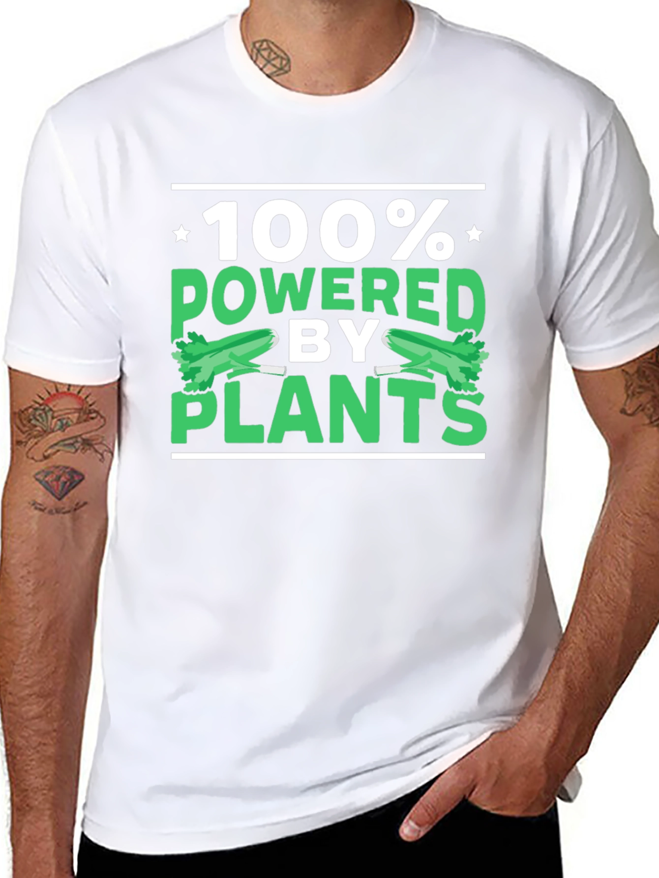 100% Powered by Plants Vegan T-Shirt
