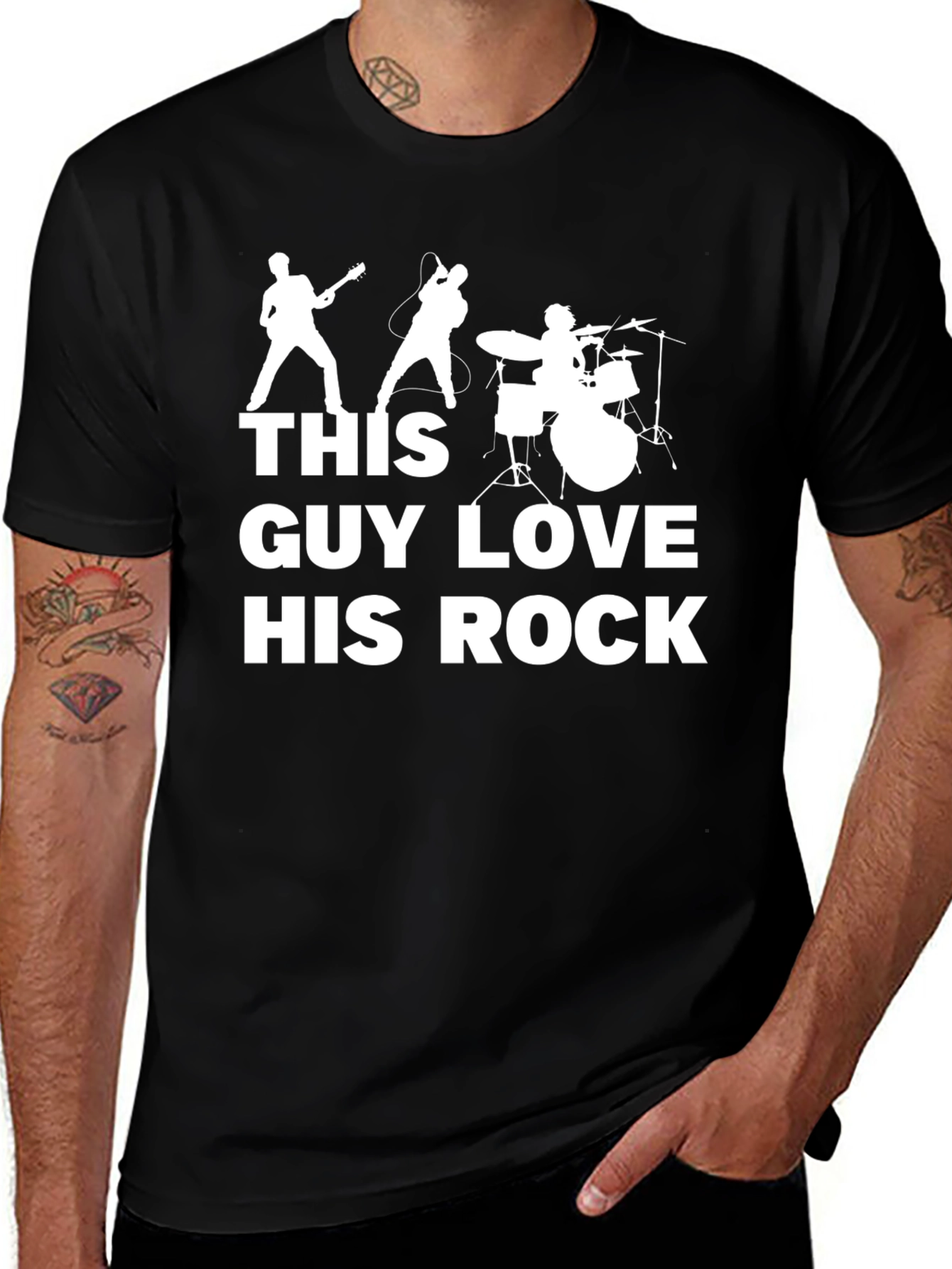 Rock Music T-Shirt - This Guy Loves His Rock