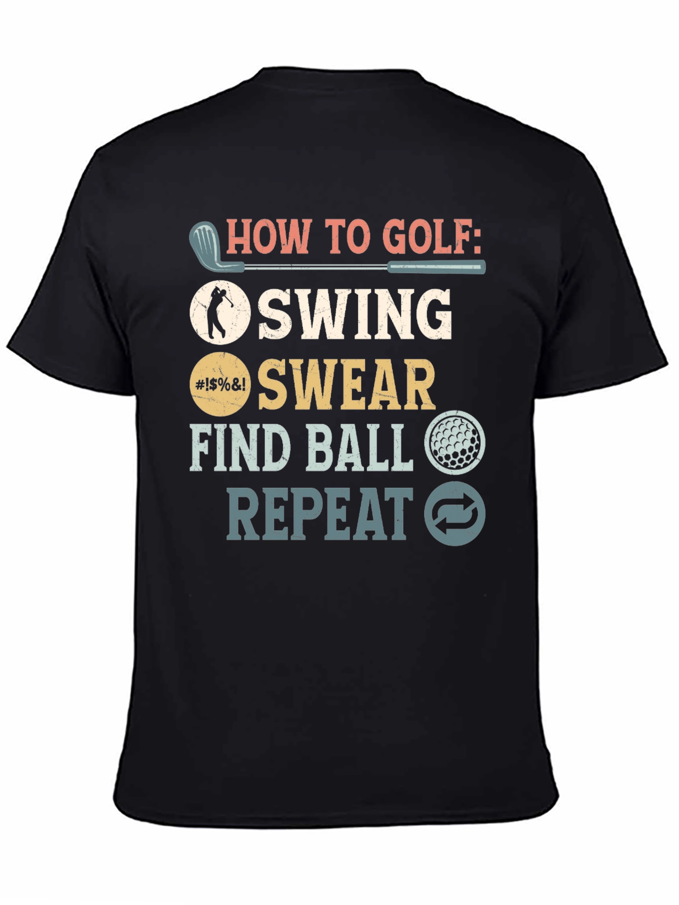 How to Golf Funny T-Shirt