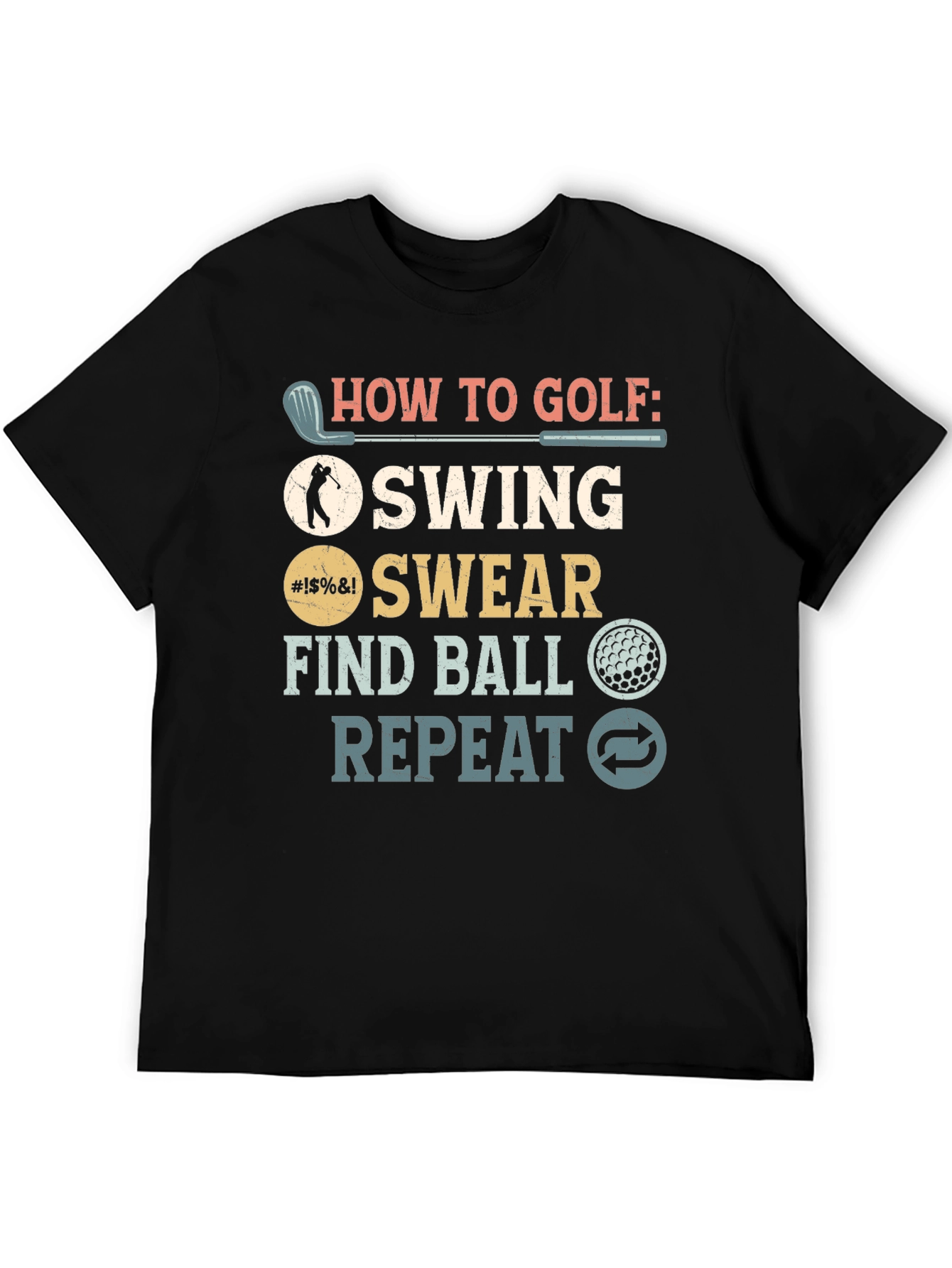 How to Golf Funny T-Shirt