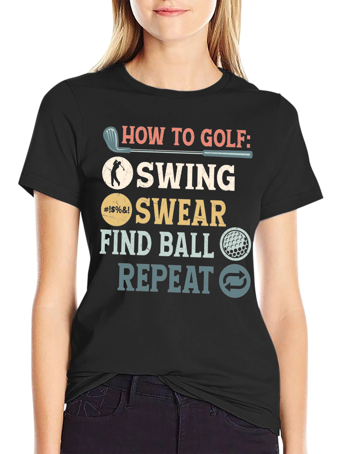 How to Golf Funny T-Shirt