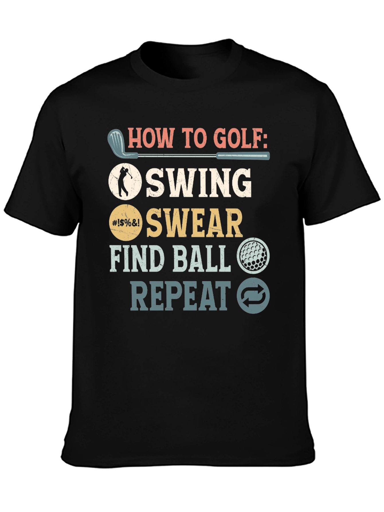 How to Golf Funny T-Shirt