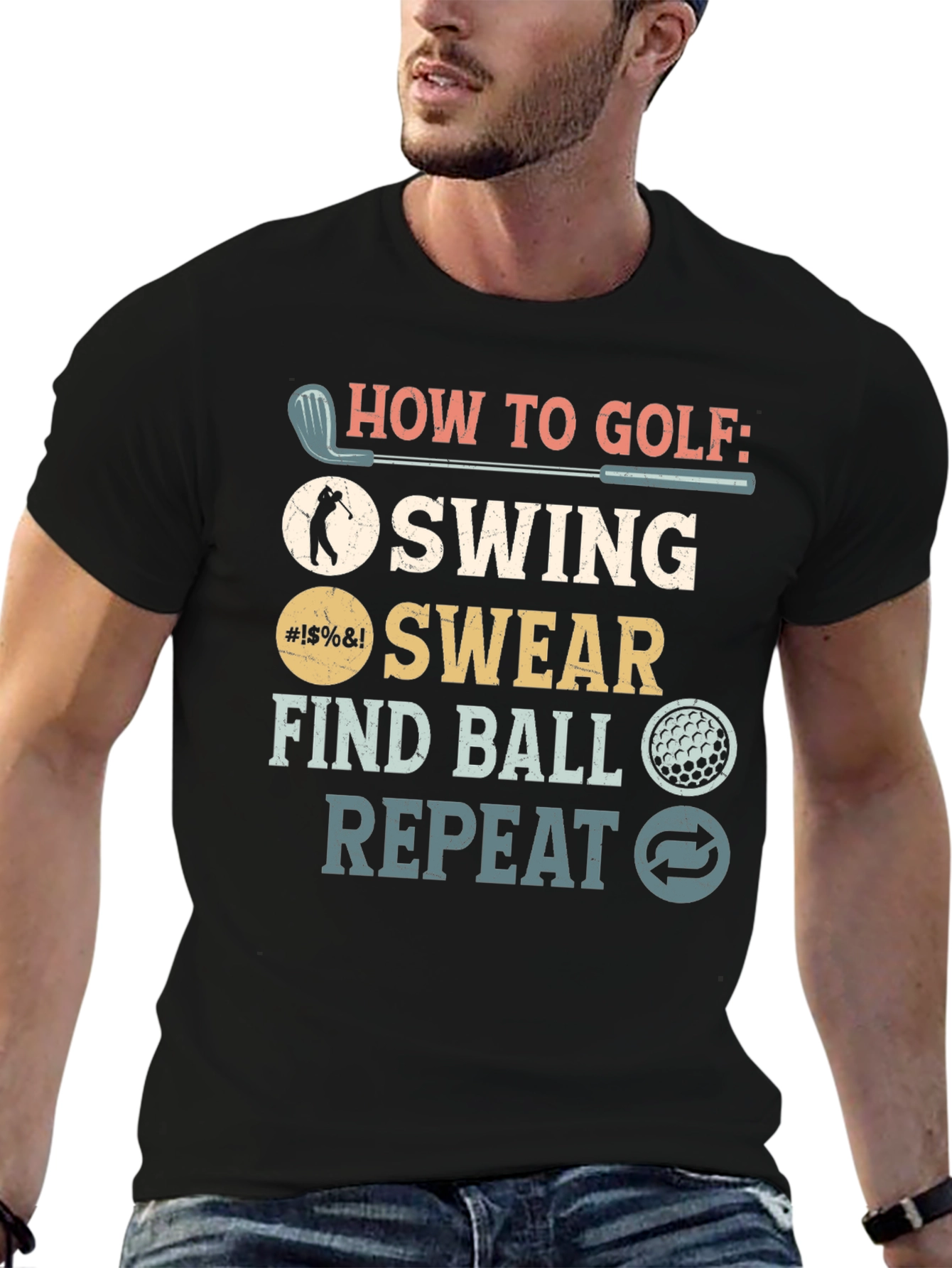 How to Golf Funny T-Shirt