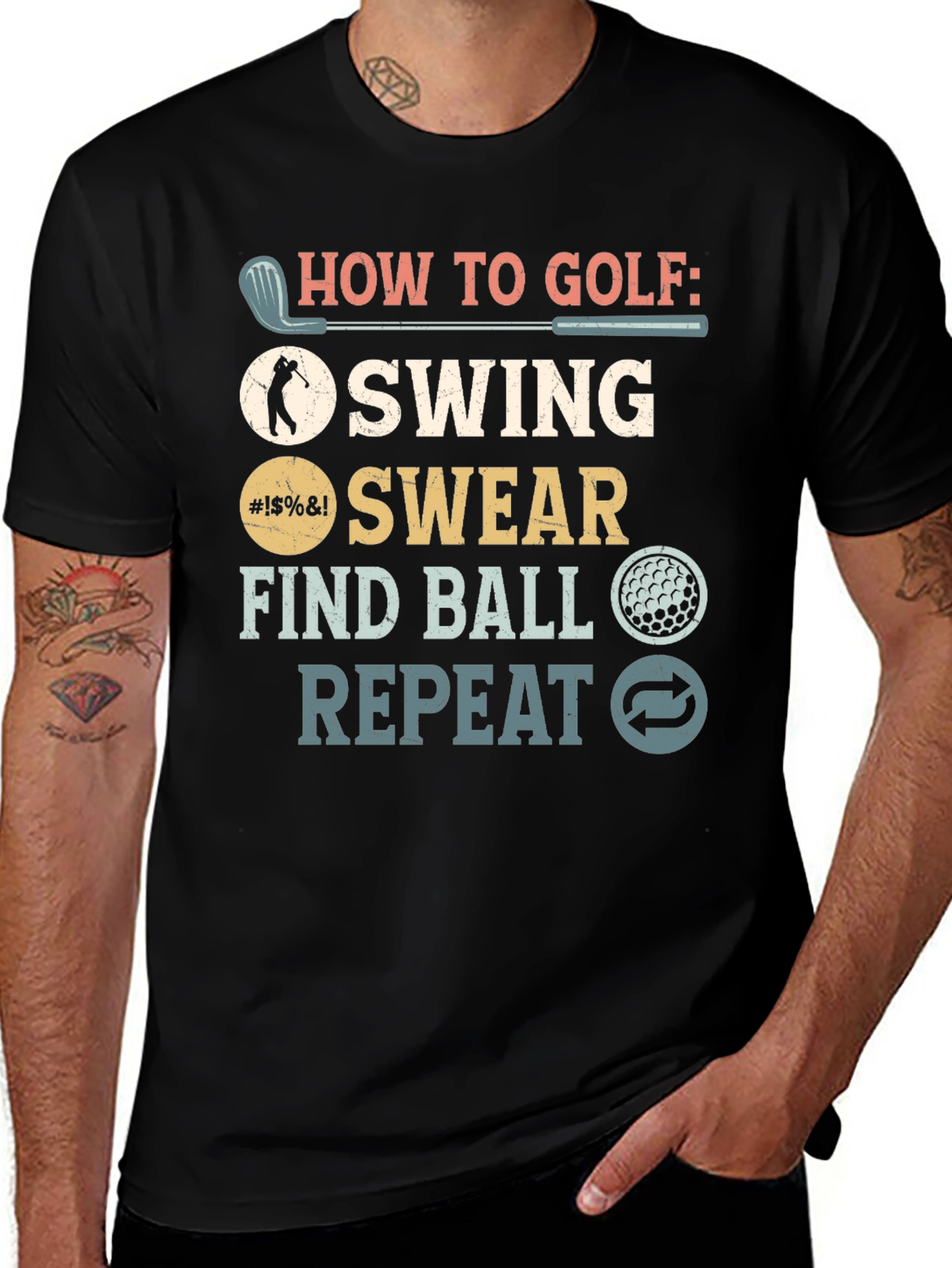 How to Golf Funny T-Shirt
