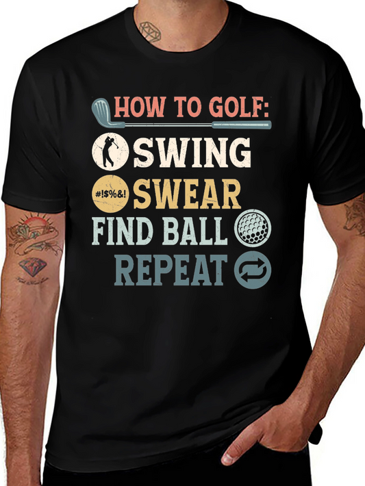 How to Golf Funny T-Shirt