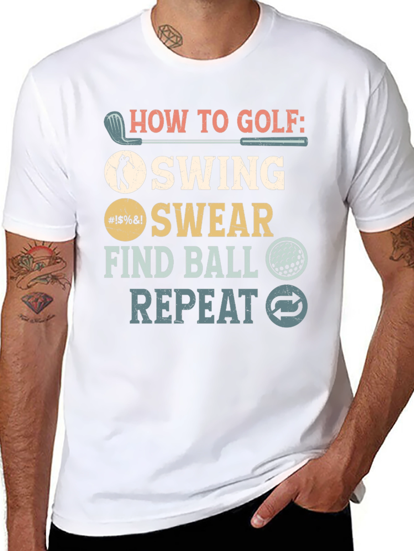 How to Golf Funny T-Shirt