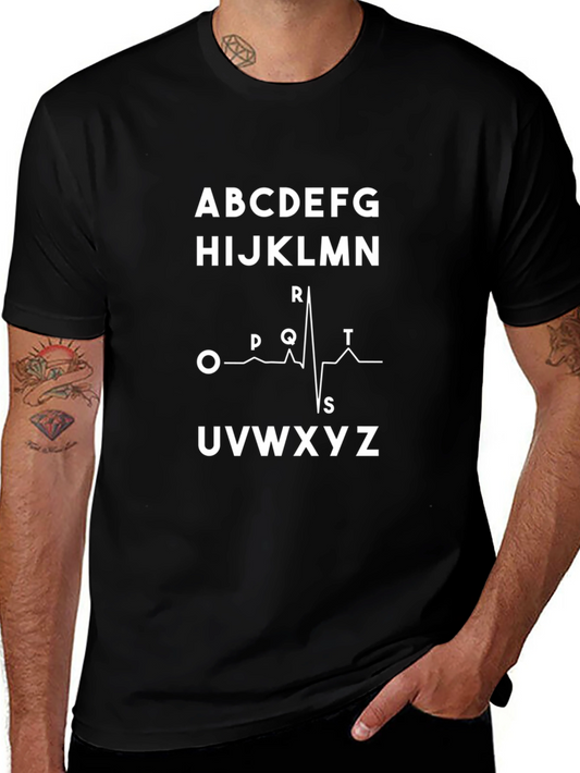 ABC ECG Black T-Shirt