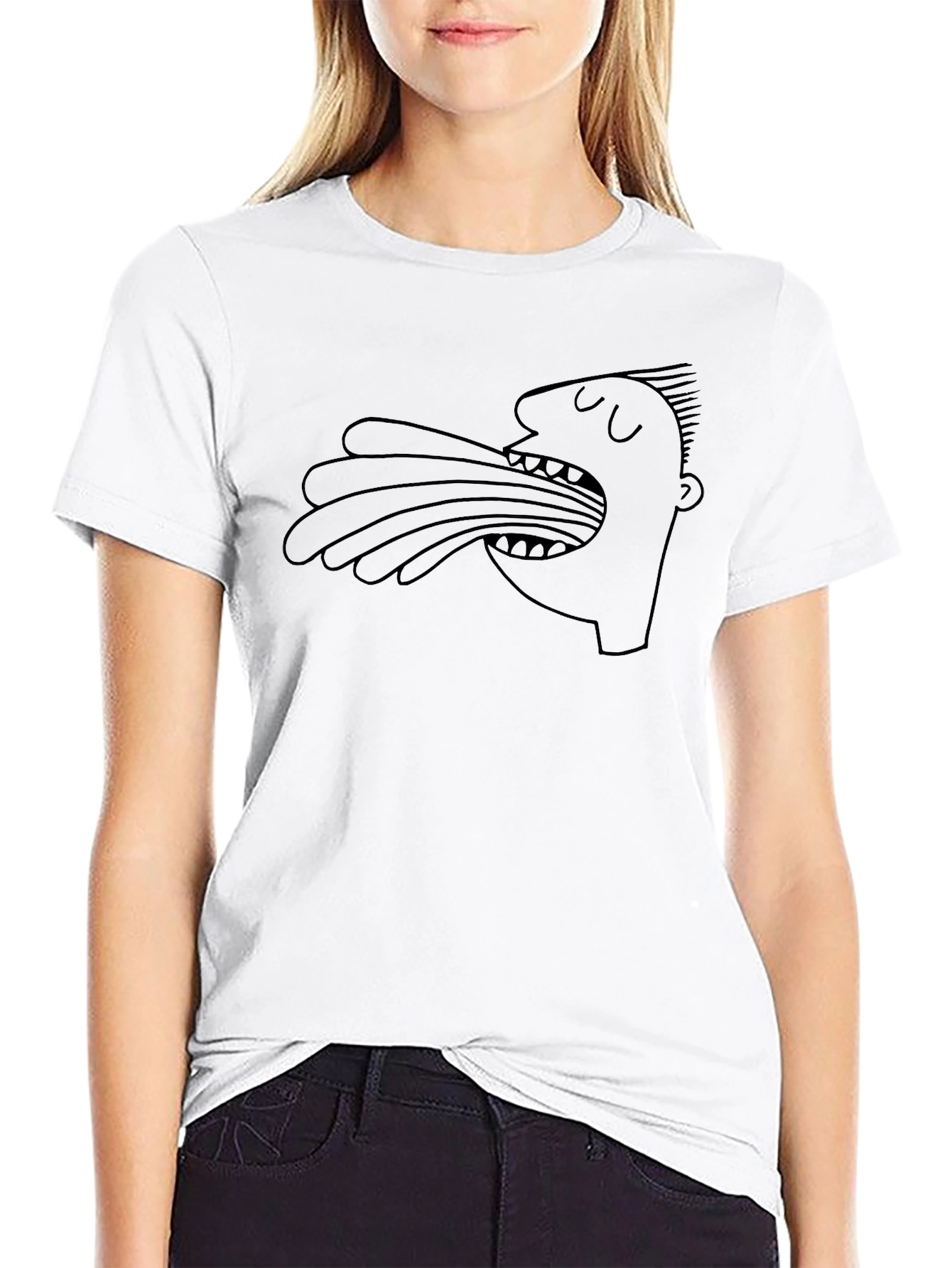 Abstract Art Black Graphic Tee