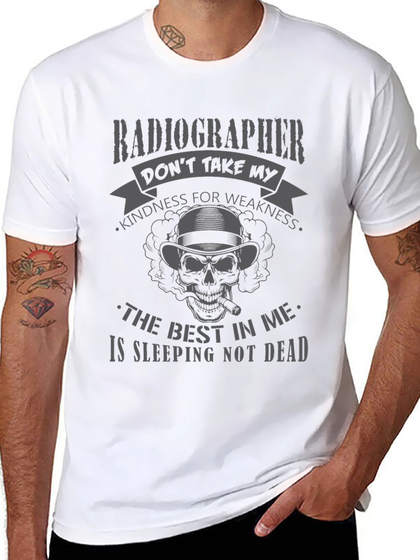 Radiographer Skeleton Graphic T-Shirt