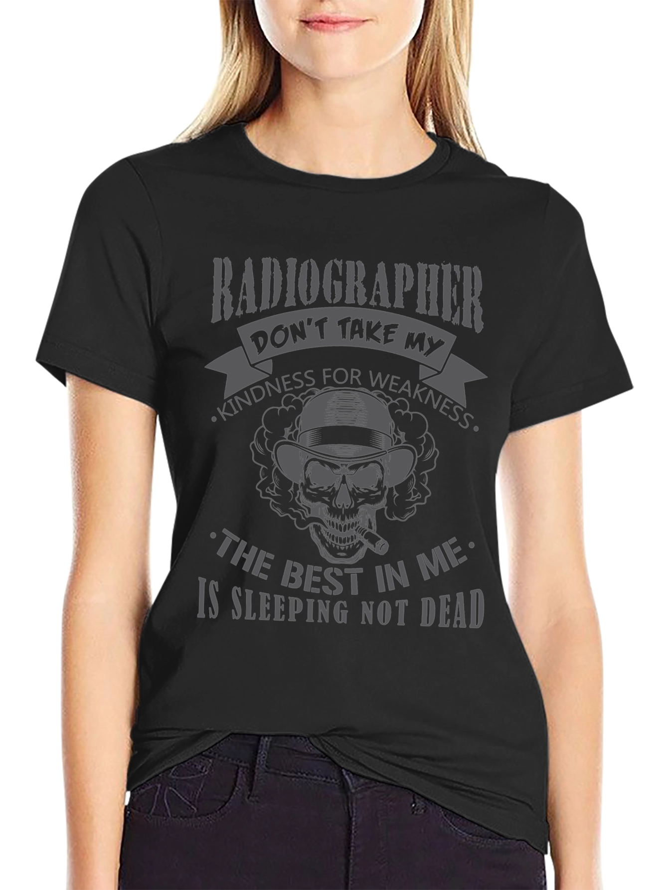 Radiographer Skeleton Graphic T-Shirt