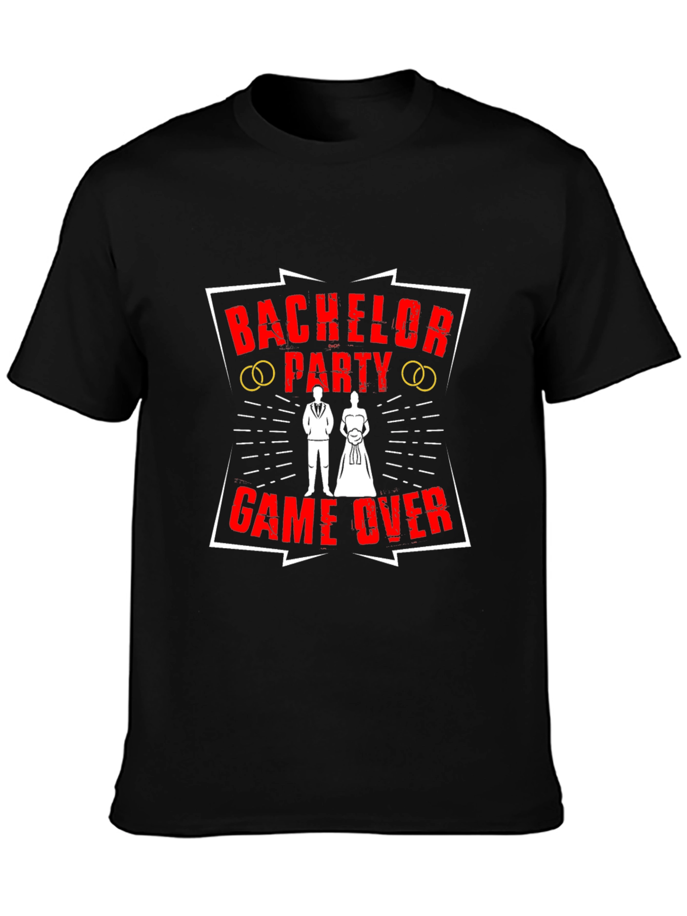 Bachelor Party Game Over Black T-Shirt