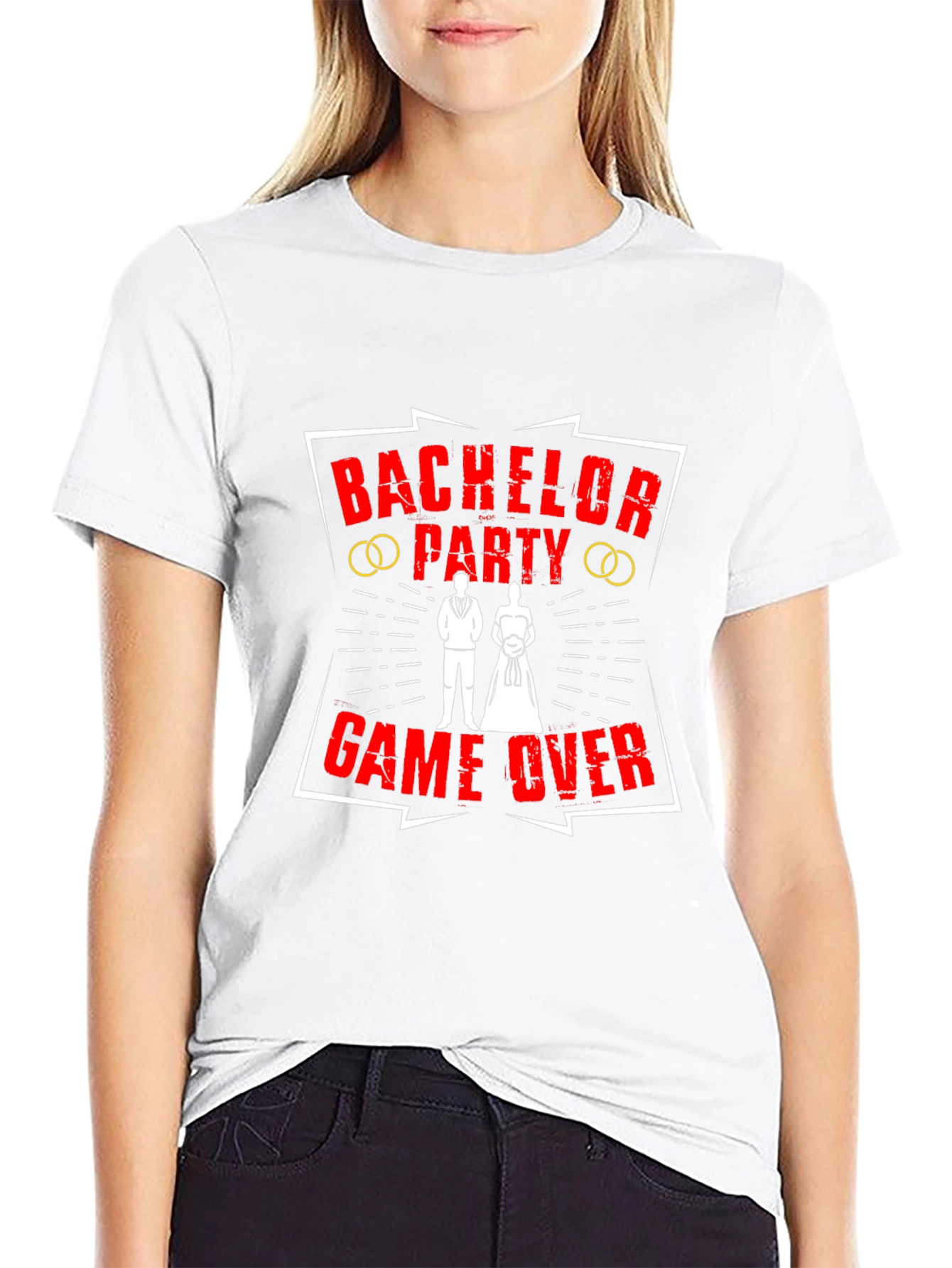 Bachelor Party Game Over Black T-Shirt