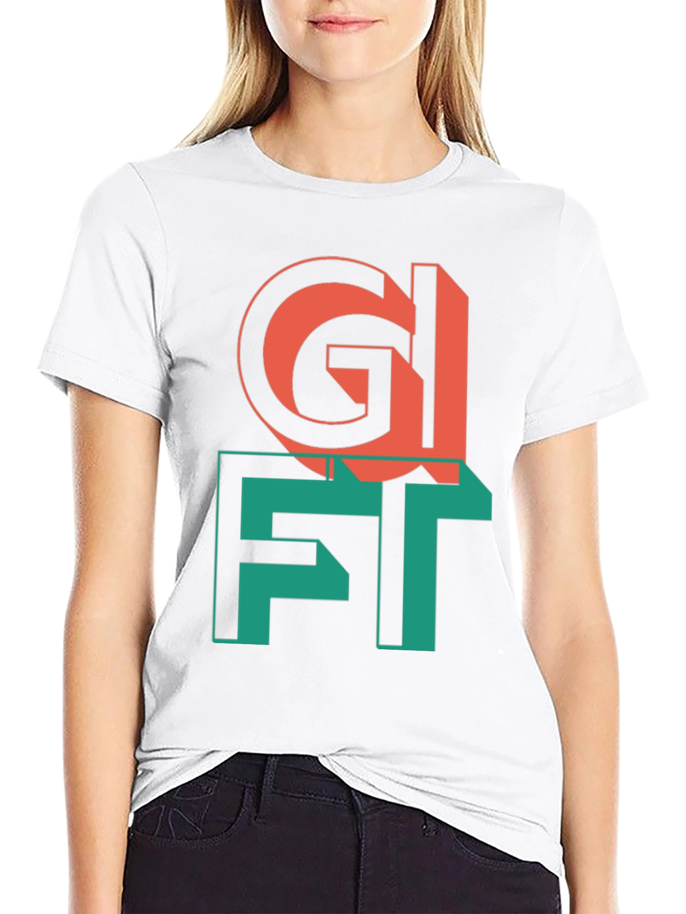 Gift Tee - Unique Graphic Print Black T-Shirt