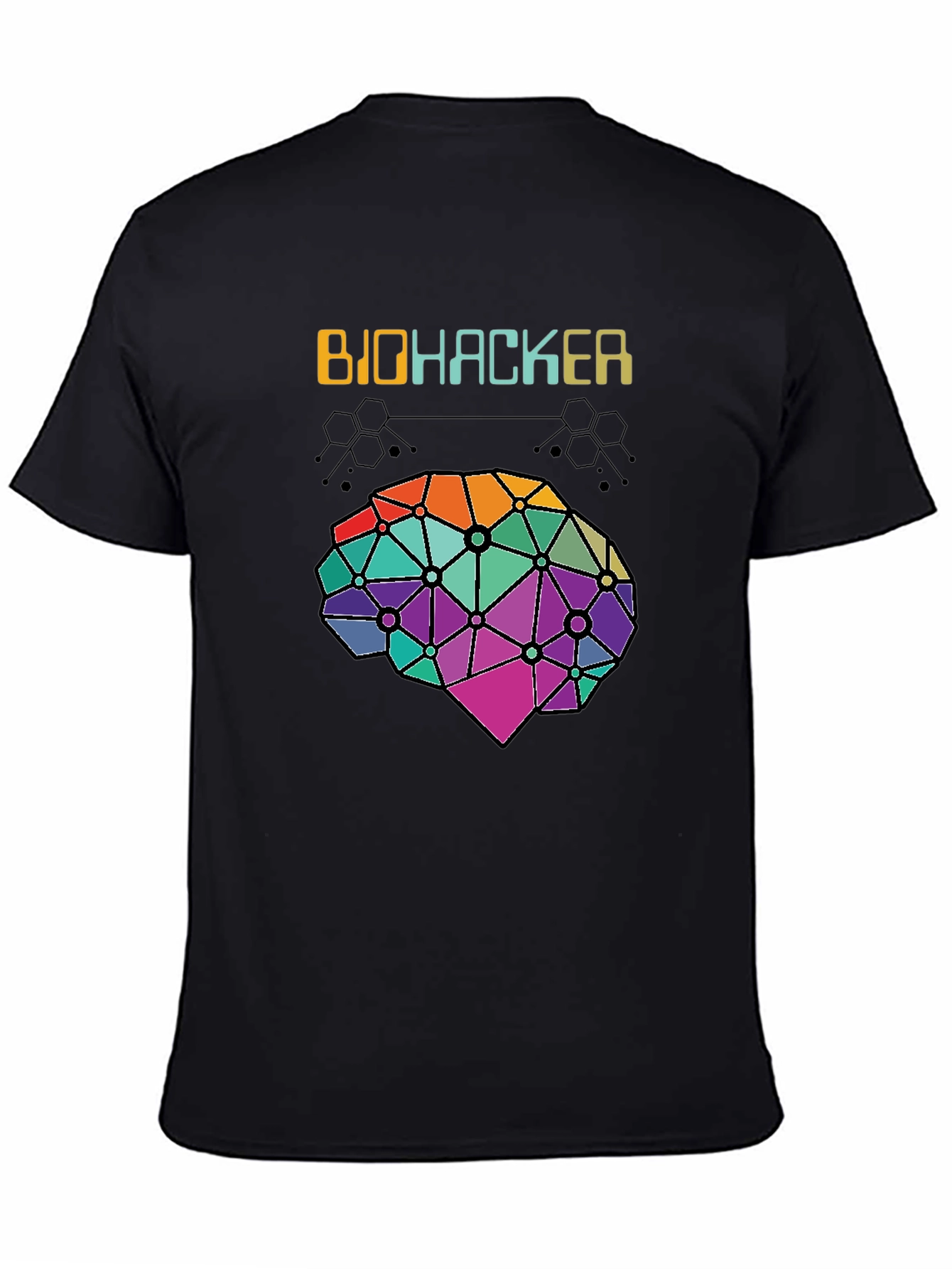 Biohacker Brain Graphic Tee - Science & Tech Shirt