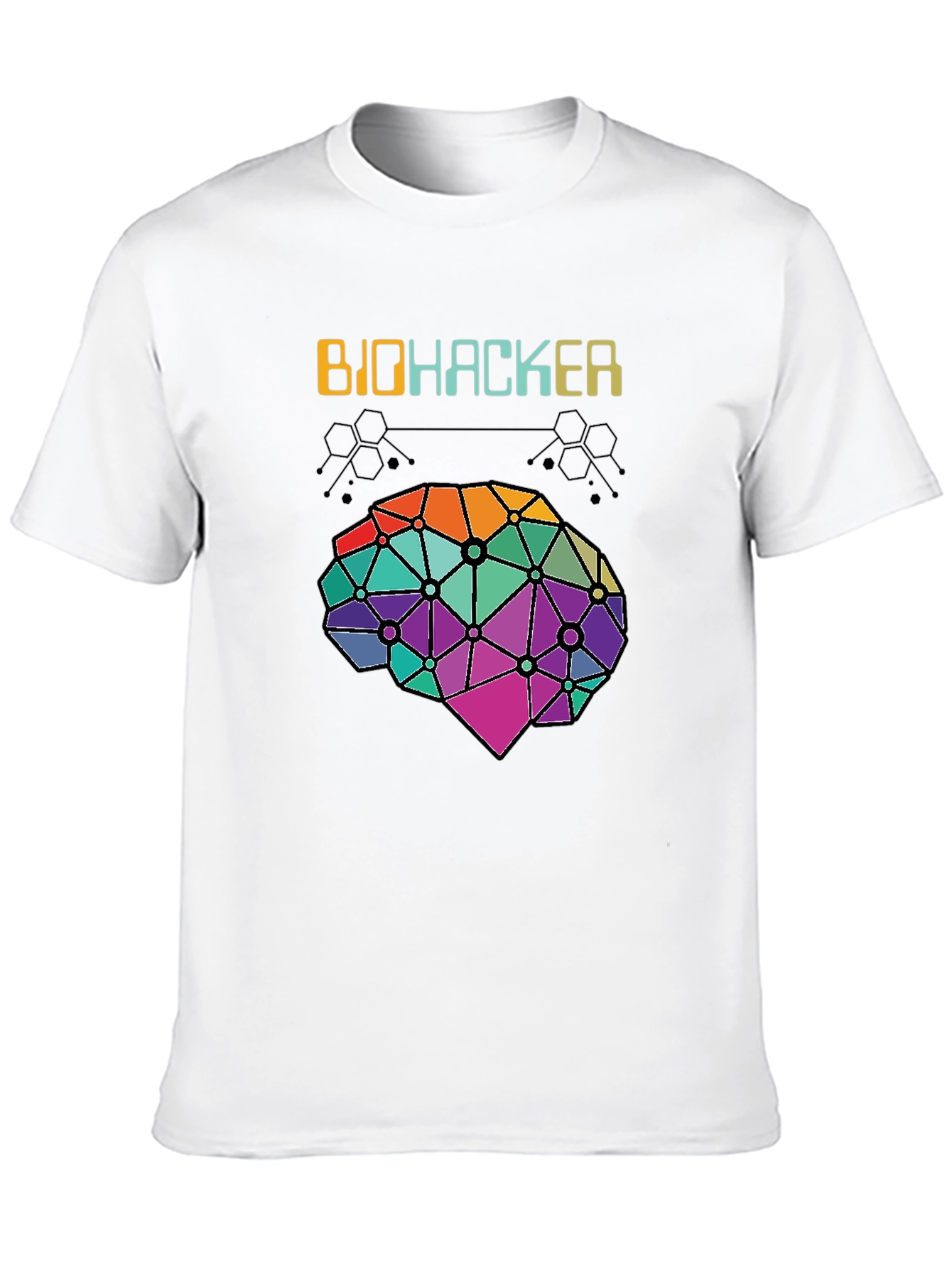 Biohacker Brain Graphic Tee - Science & Tech Shirt