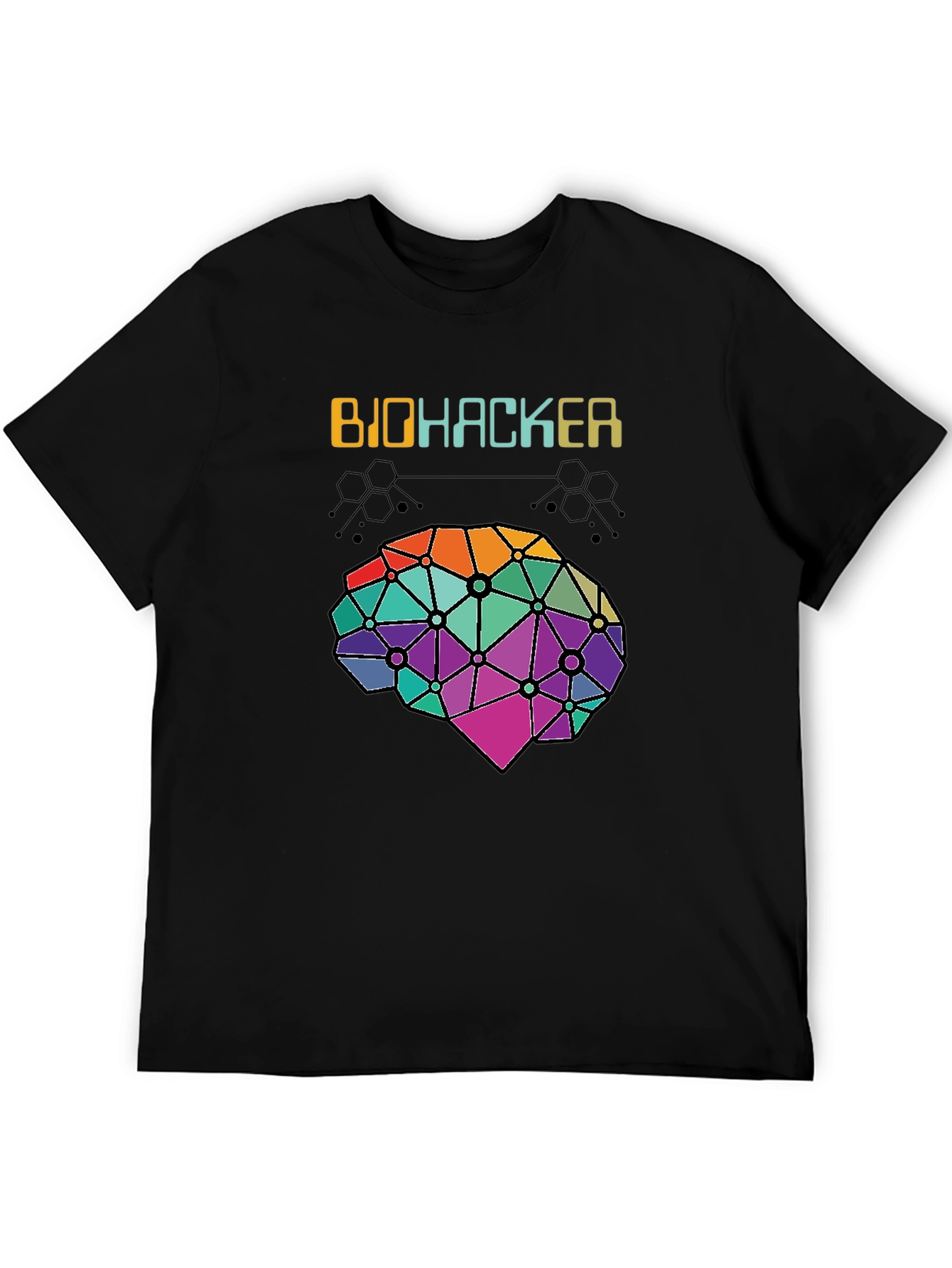 Biohacker Brain Graphic Tee - Science & Tech Shirt