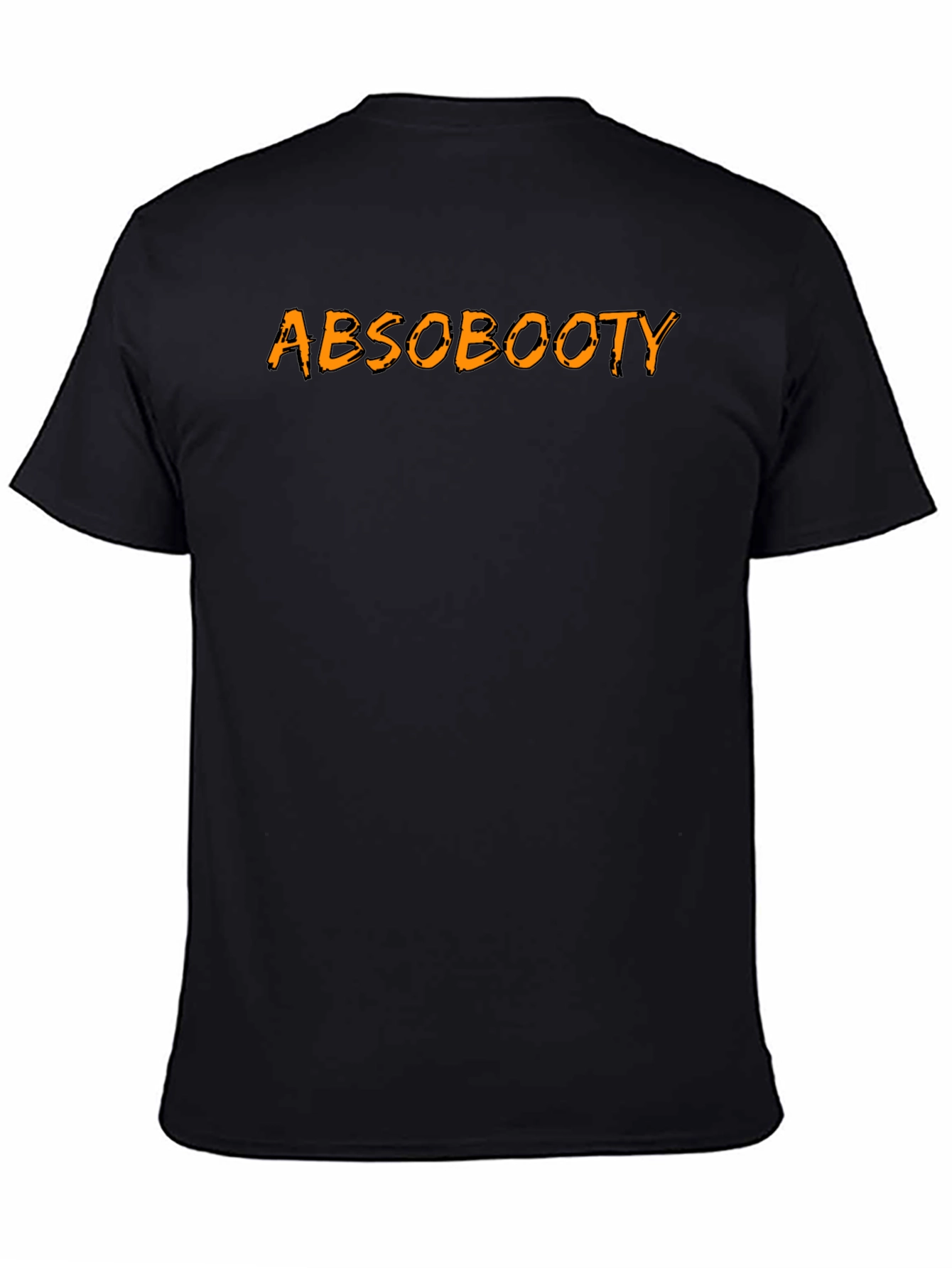 Absobooty Mens Black Graphic T-Shirt