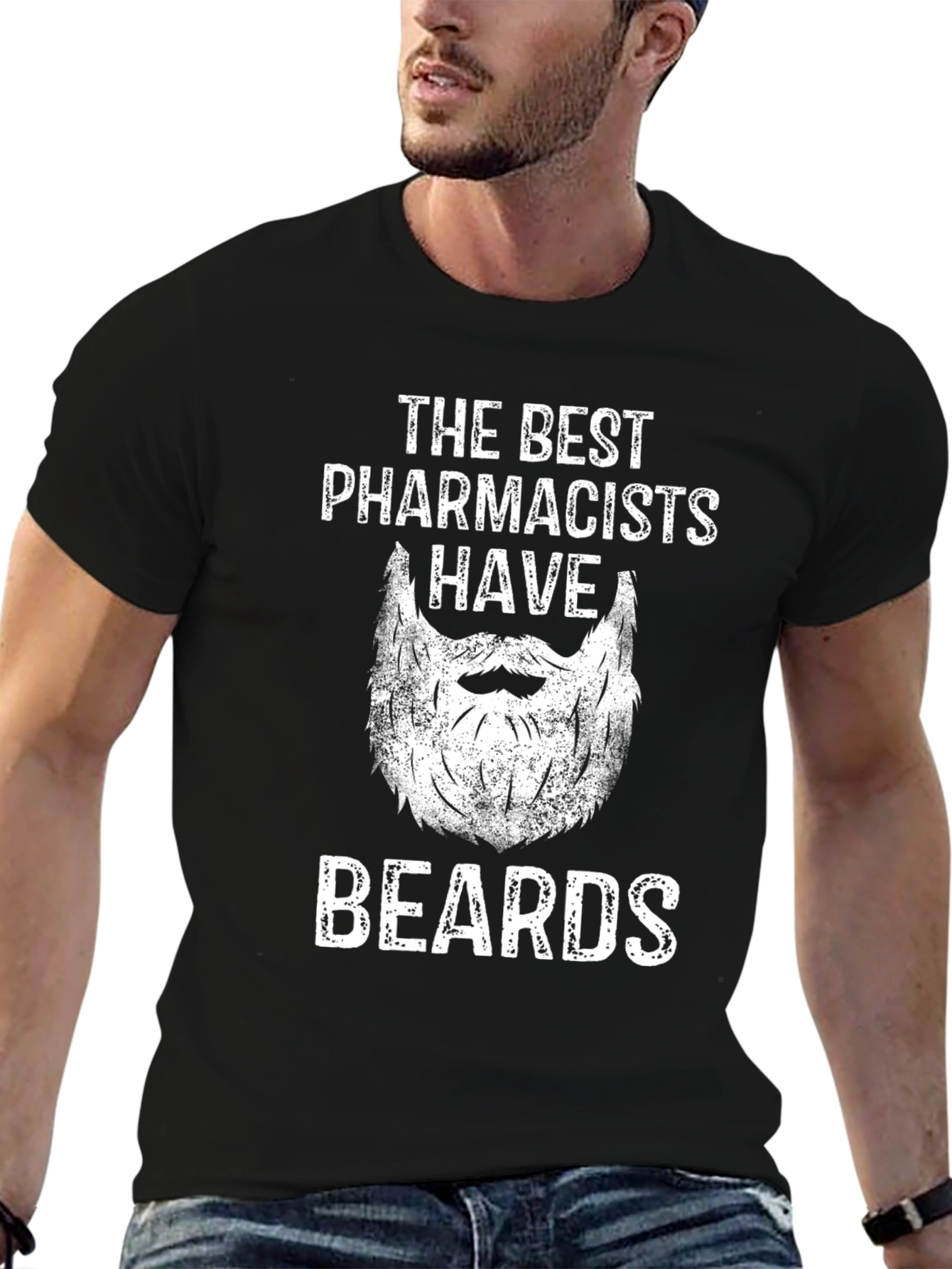Pharmacist with Beards Graphic T-Shirt