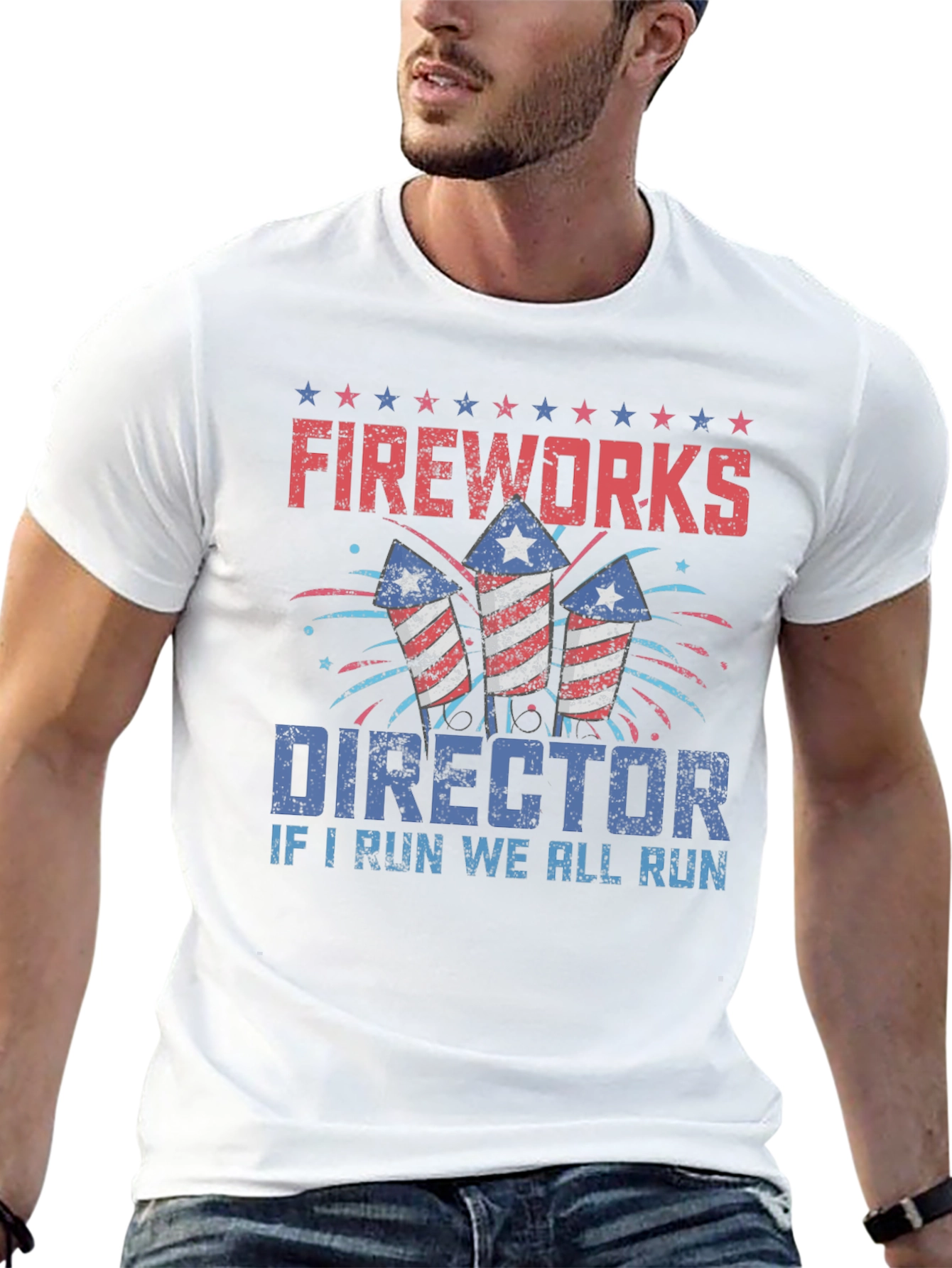 Fireworks Director Graphic T-Shirt