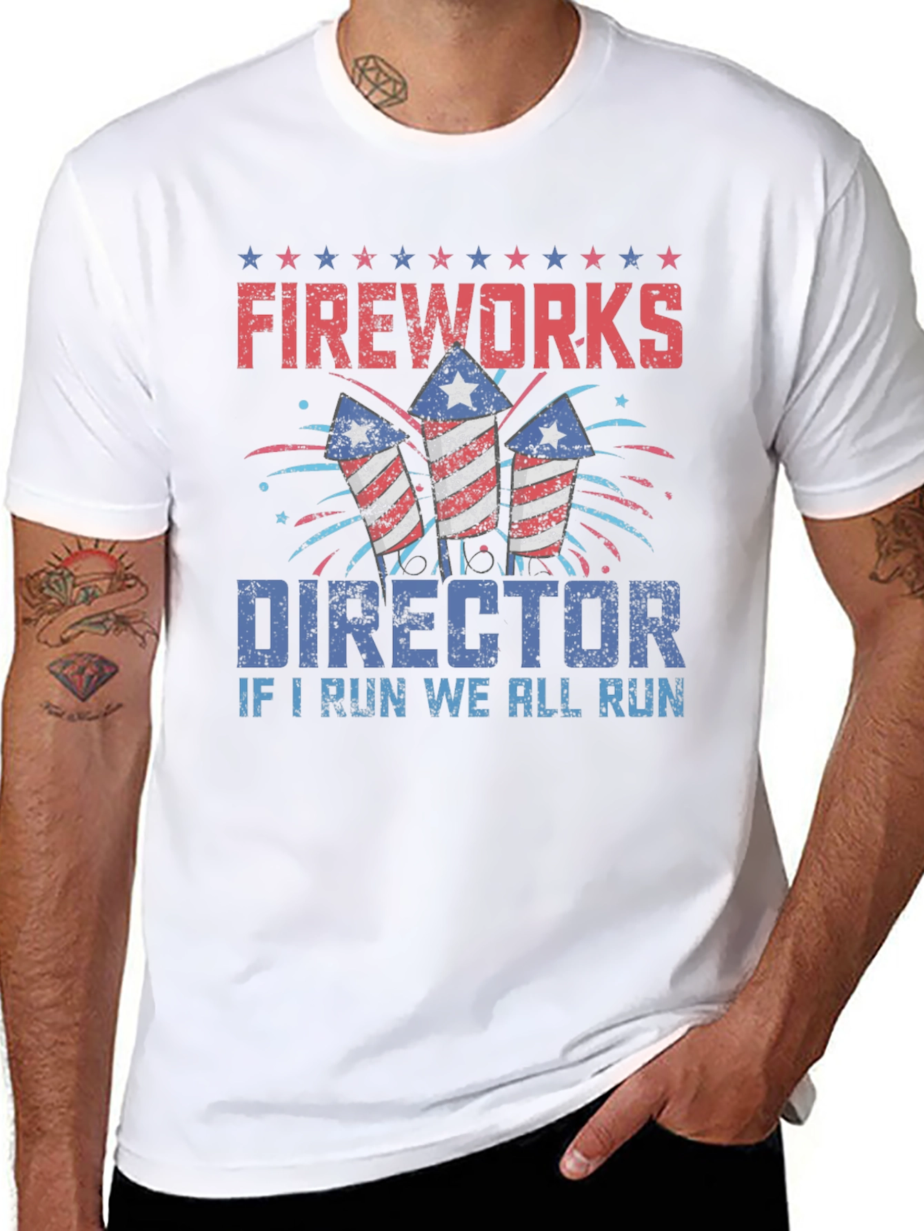 Fireworks Director Graphic T-Shirt