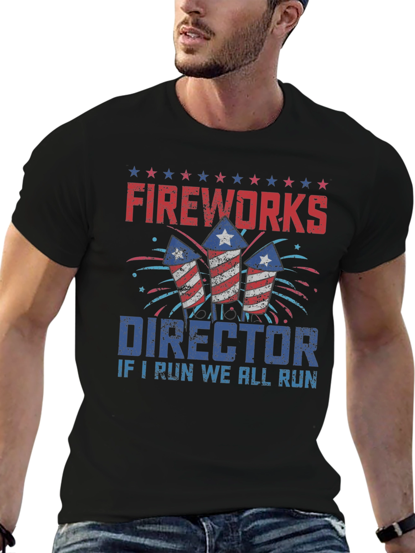 Fireworks Director Graphic T-Shirt