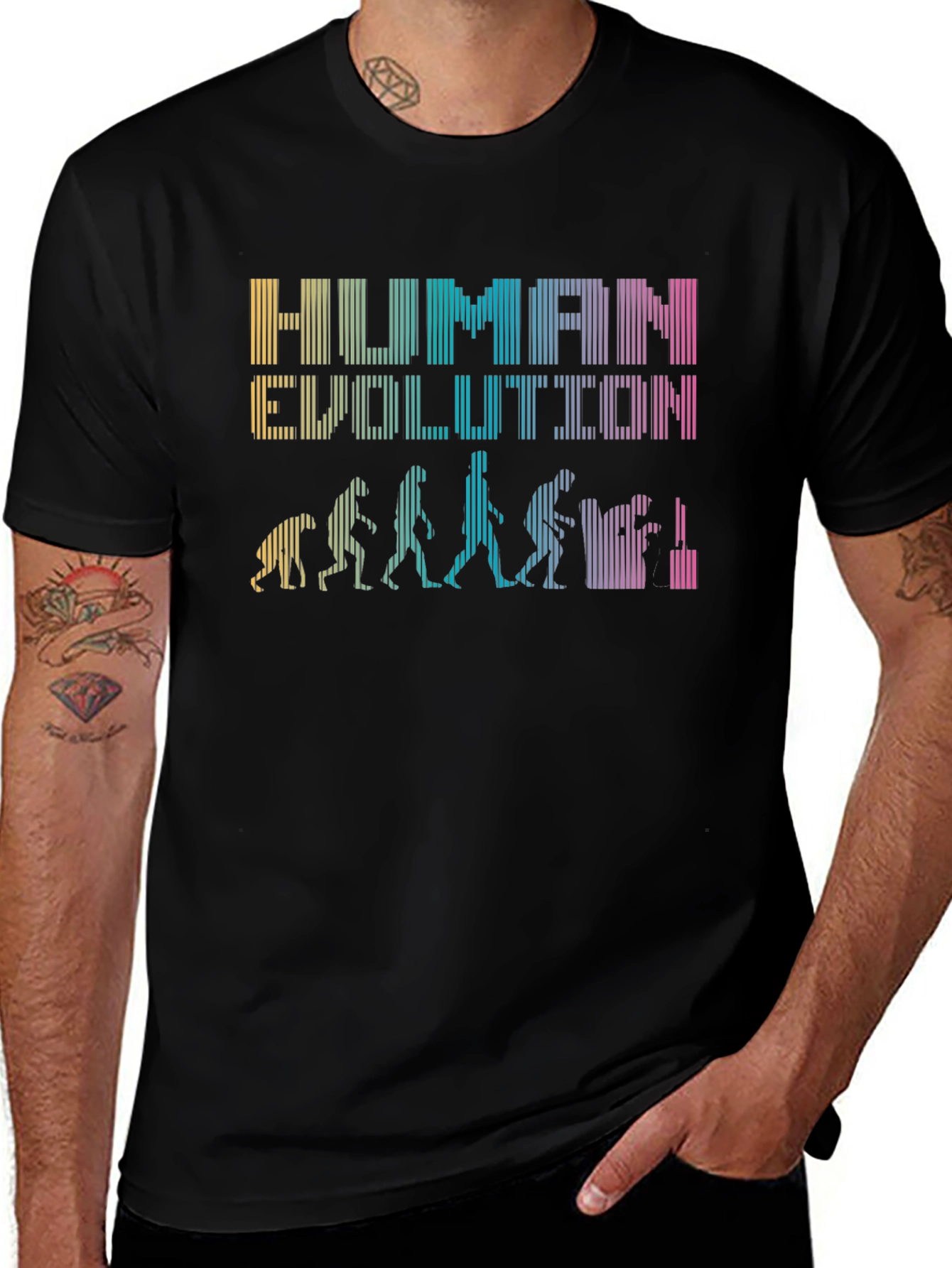 Human Evolution Graphic Novelty T-Shirt