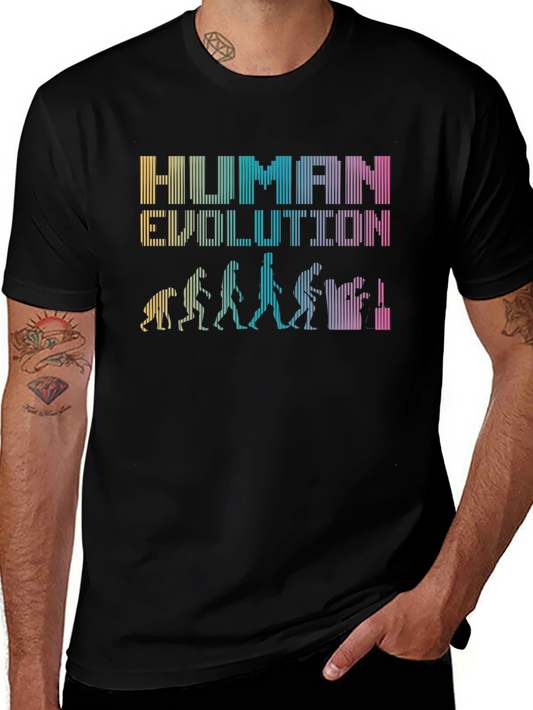 Human Evolution Graphic Novelty T-Shirt