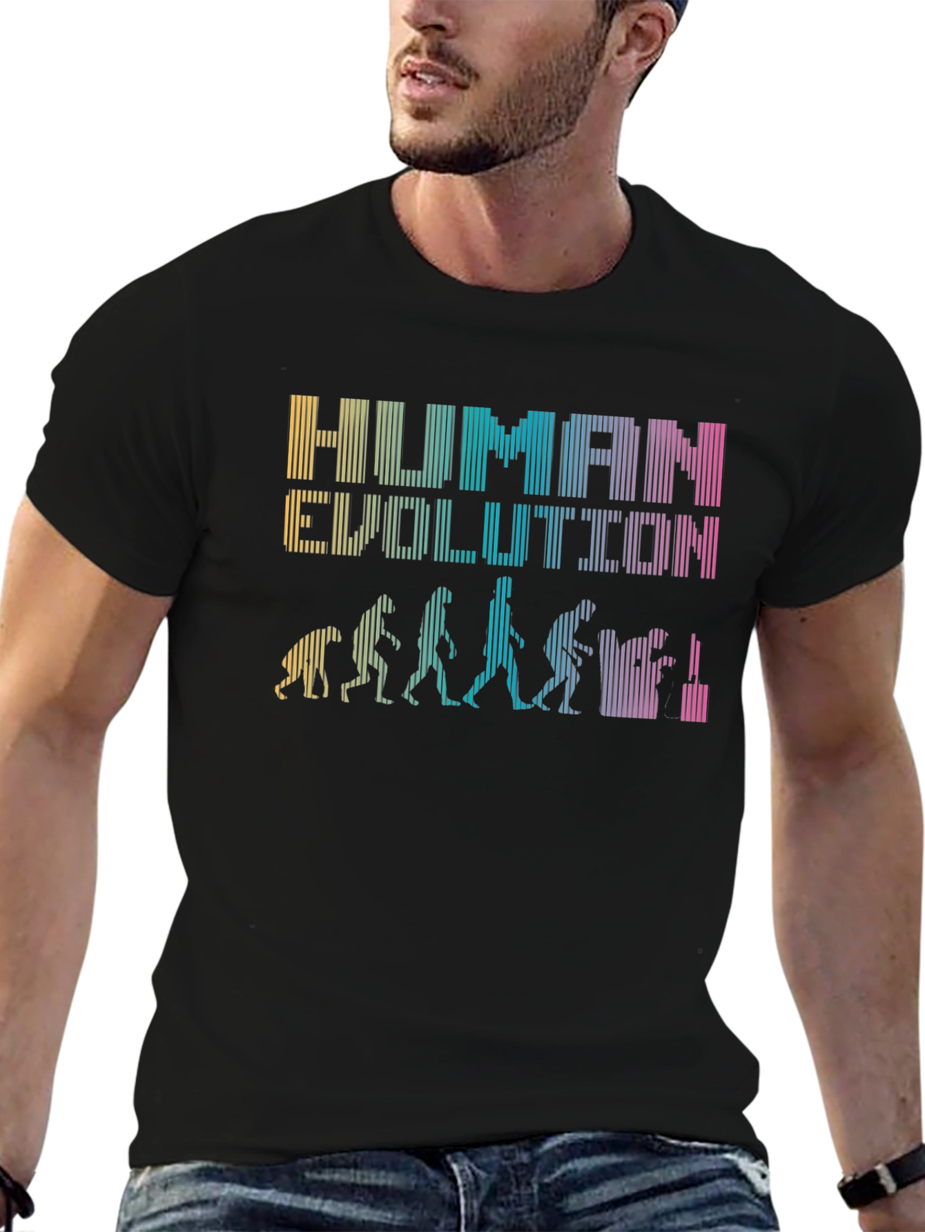 Human Evolution Graphic Novelty T-Shirt