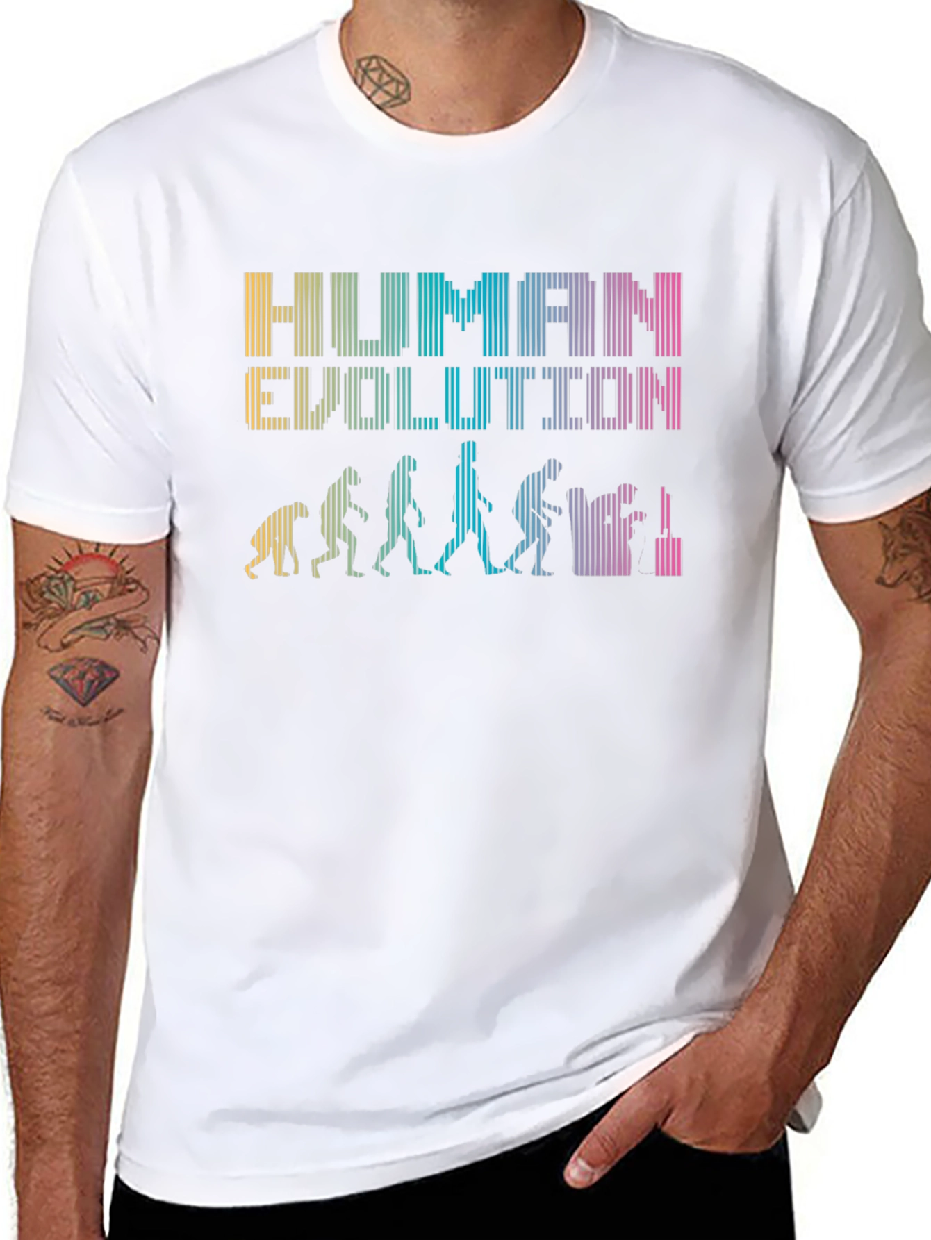 Human Evolution Graphic Novelty T-Shirt