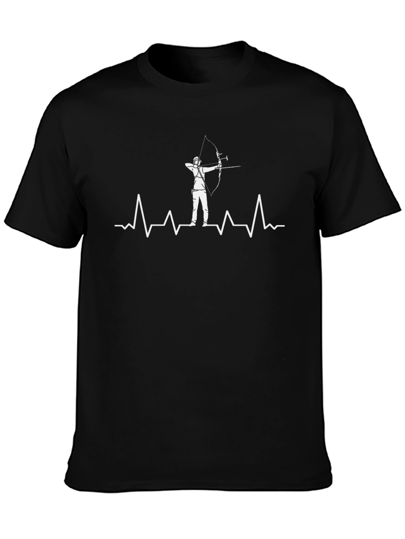 Archery Heartbeat T-Shirt - Black
