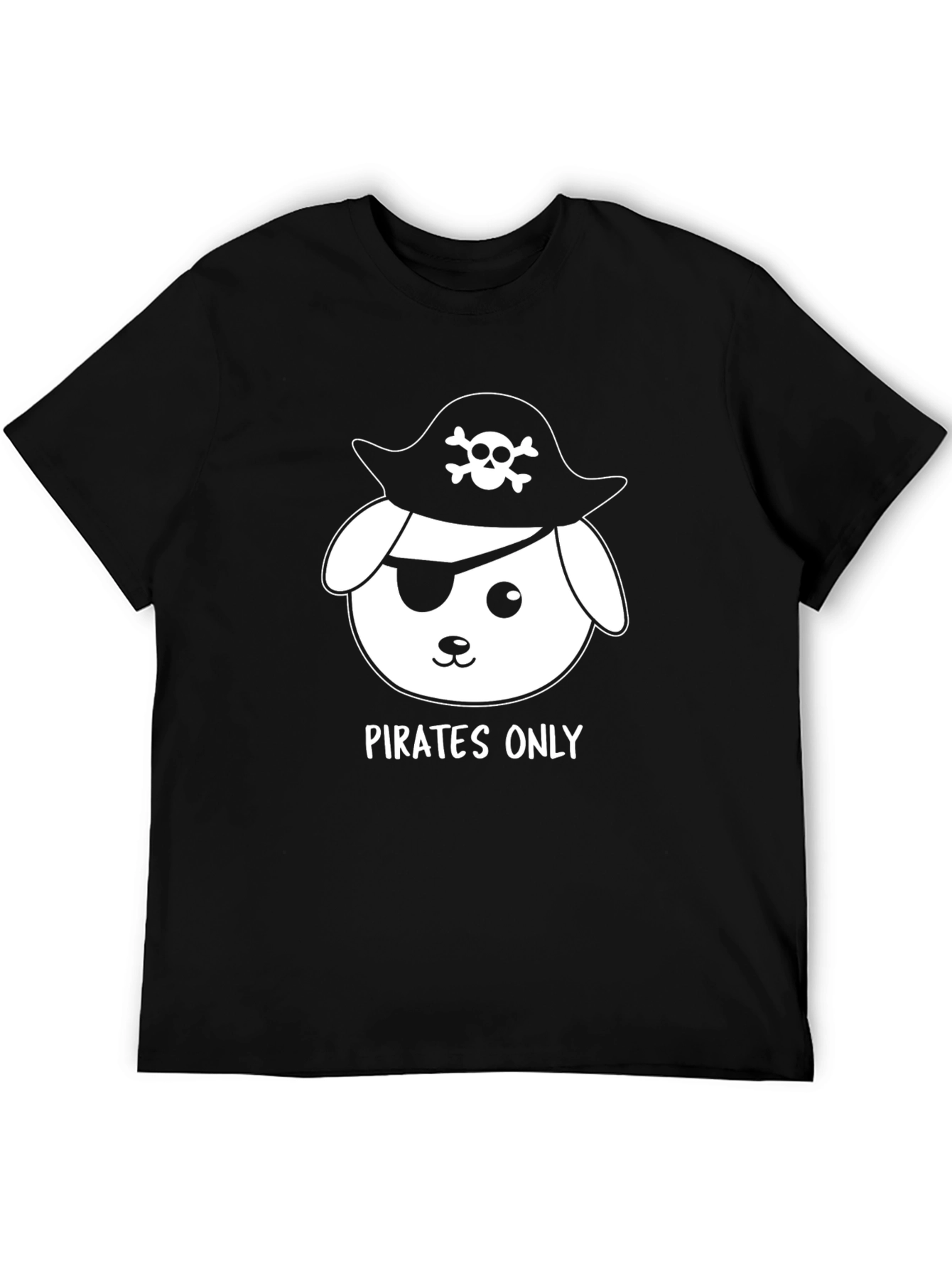 Pirates Only Dog T-Shirt - Funny Graphic Tee