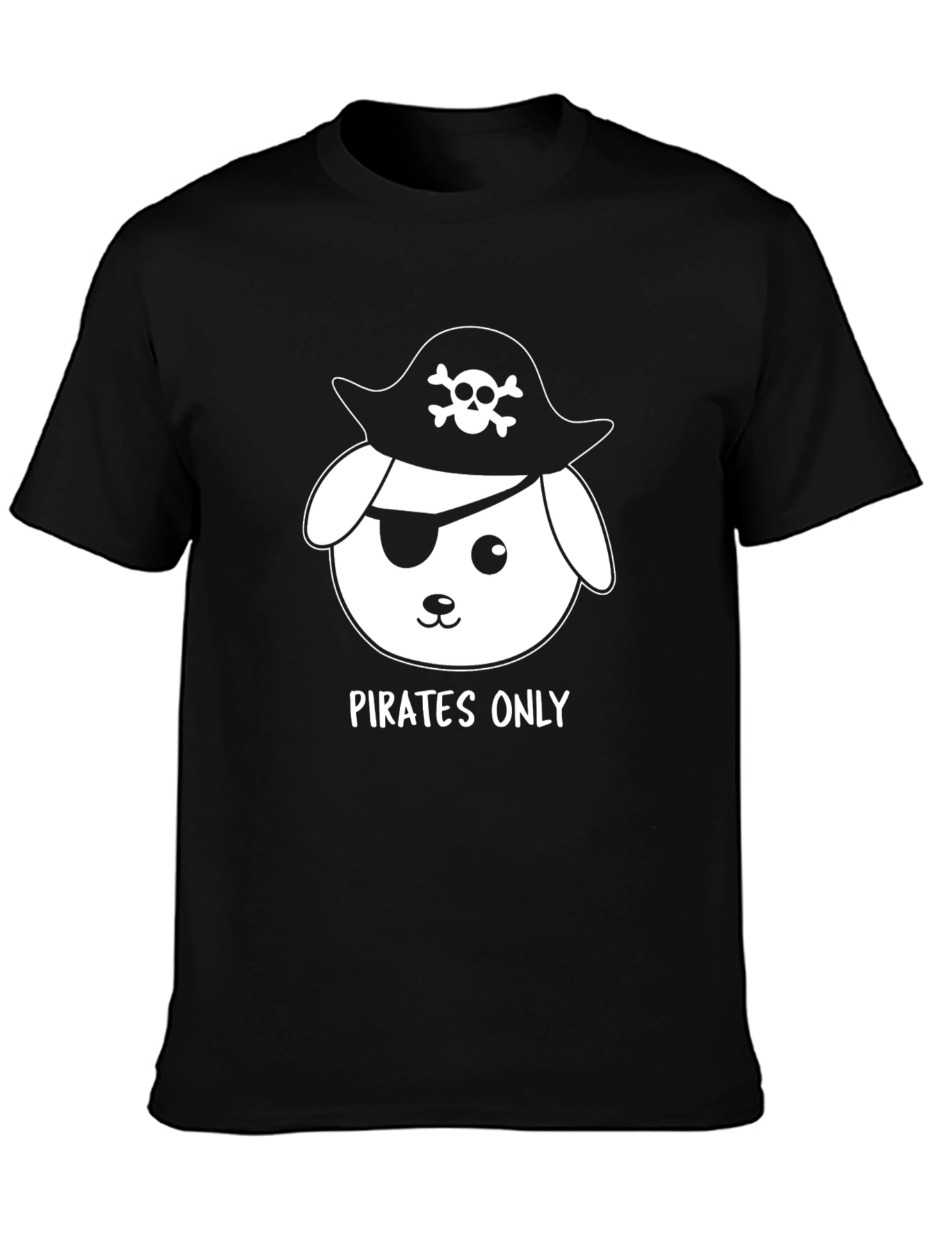 Pirates Only Dog T-Shirt - Funny Graphic Tee